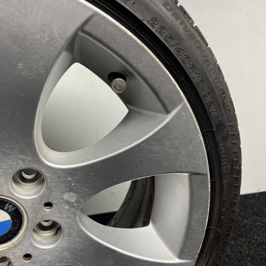 ☑️ 2006-13 BMW 335i E90 E92 18x8 STYLE 162 FRONT WHEEL RIM SILVER OEM 225/40/R18
