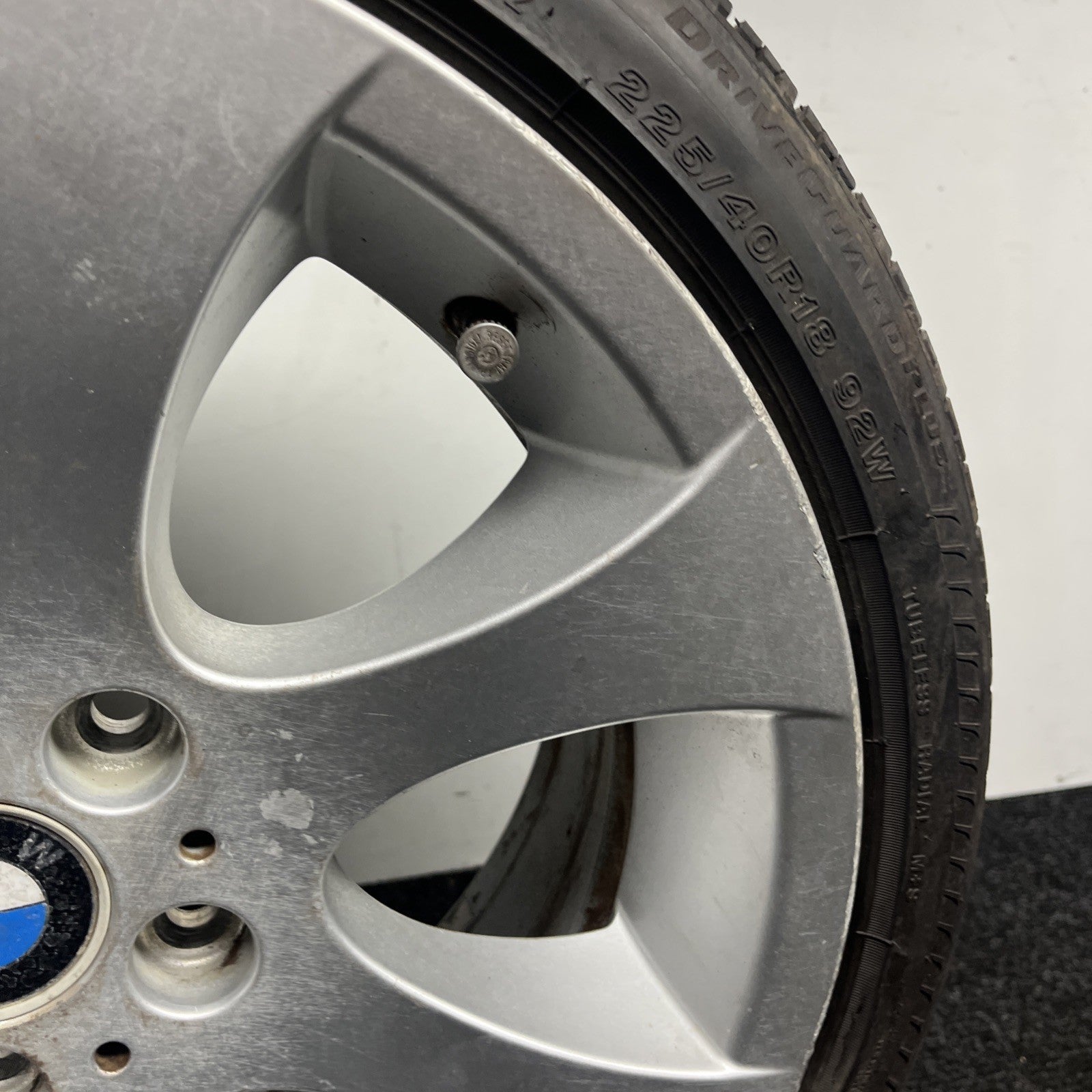 ☑️ 2006-13 BMW 335i E90 E92 18x8 STYLE 162 FRONT WHEEL RIM SILVER OEM 225/40/R18