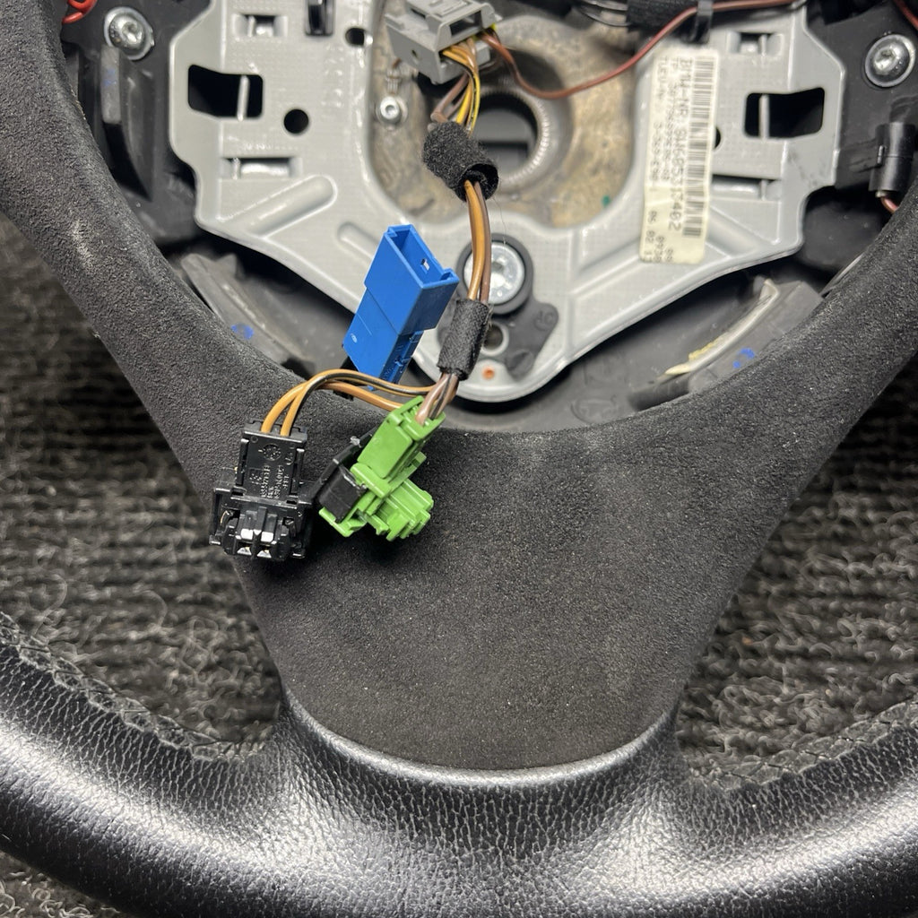 ☑️ OEM BMW E82 E88 E90 E92 E93 Sport Steering Wheel Black Leather AT w/ Shifters