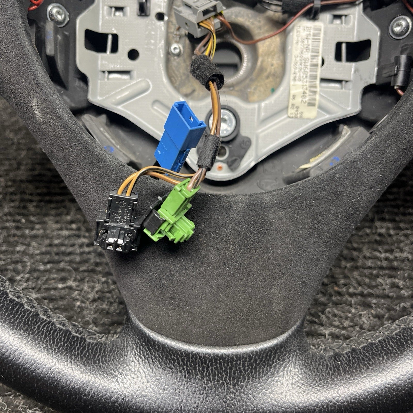 ☑️ OEM BMW E82 E88 E90 E92 E93 Sport Steering Wheel Black Leather AT w/ Shifters