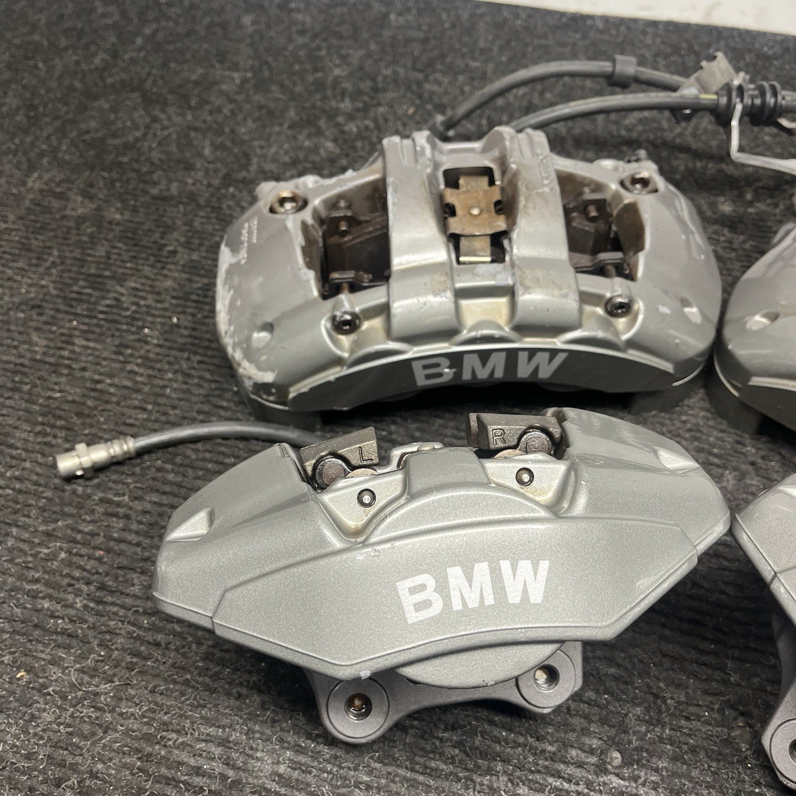 ☑️ 2008-13 BMW E88 E82 135i Front Rear Brake Calipers M-Sport Brembo Set OEM 89k