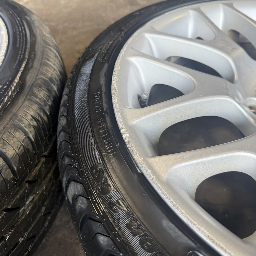 ☑️ 07-12 BMW E92 E90 E93 328i 335is Wheel Rim Tire Set Style 197 Silver BBS OEM