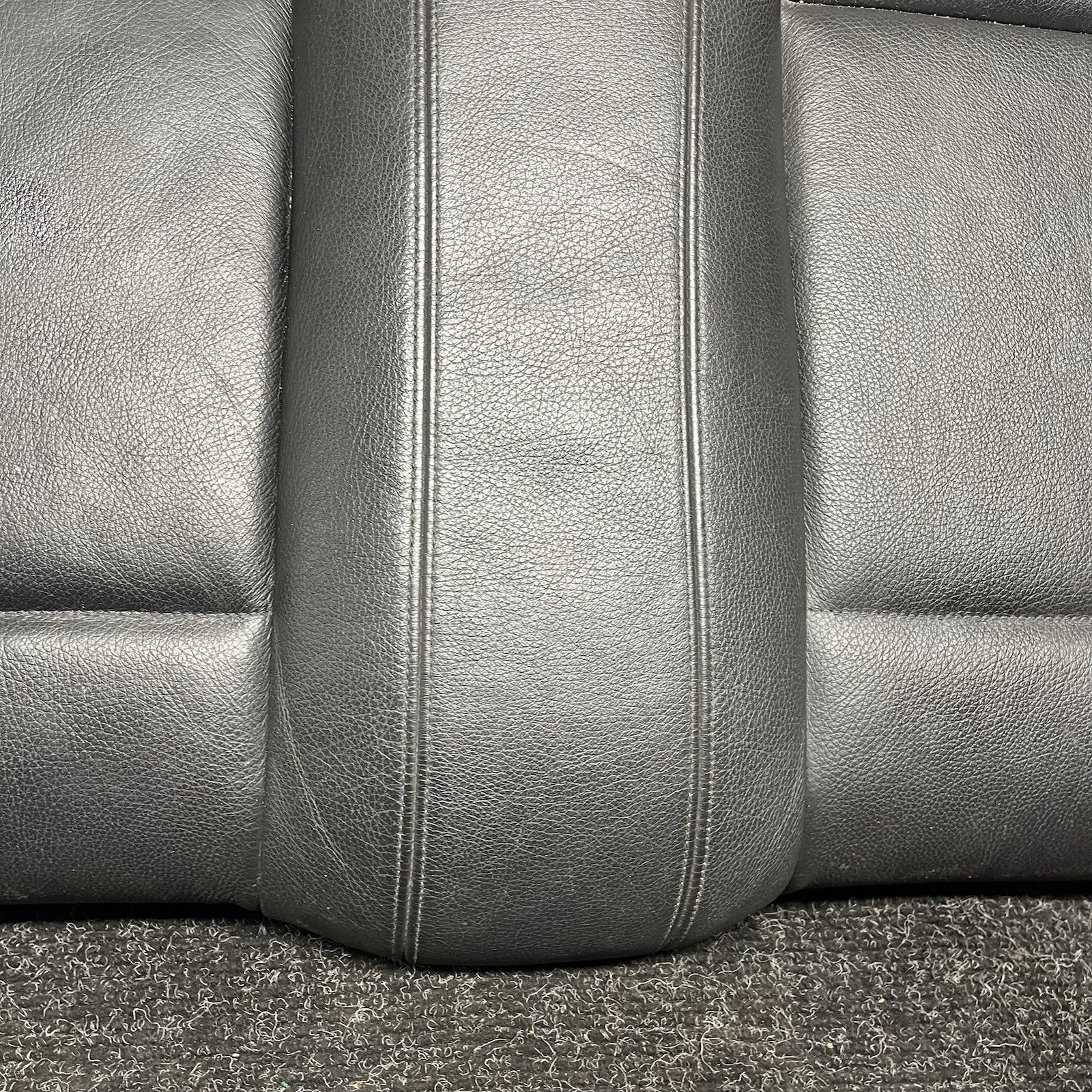 ☑️ 08-13 OEM BMW E82 E88 128 135 Rear Seat Lower Cushion Leather Black
