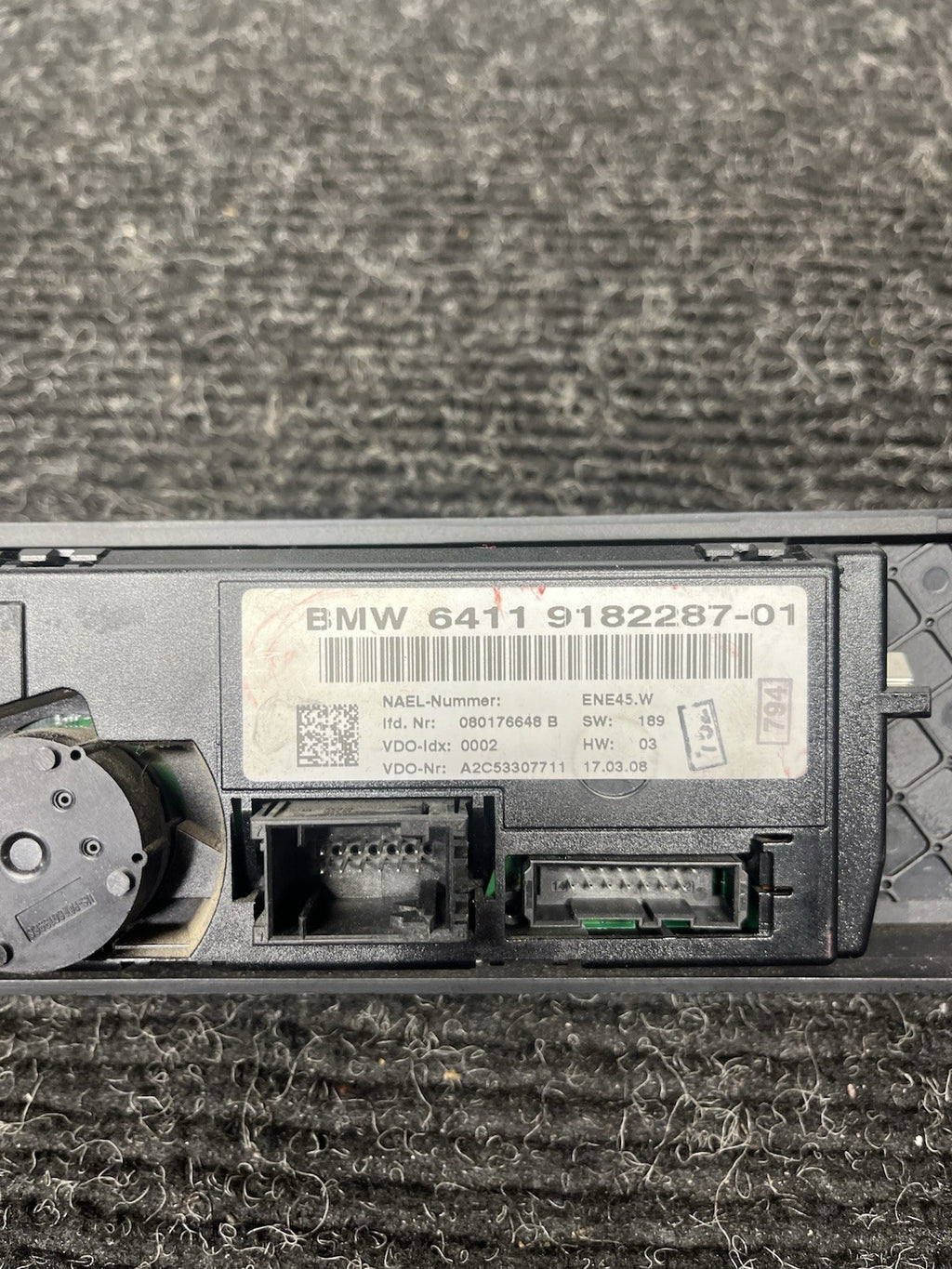 ☑️ 06-13 OEM BMW E90 E92 E93 335 AC A/C Heater Climate Control Switch Panel