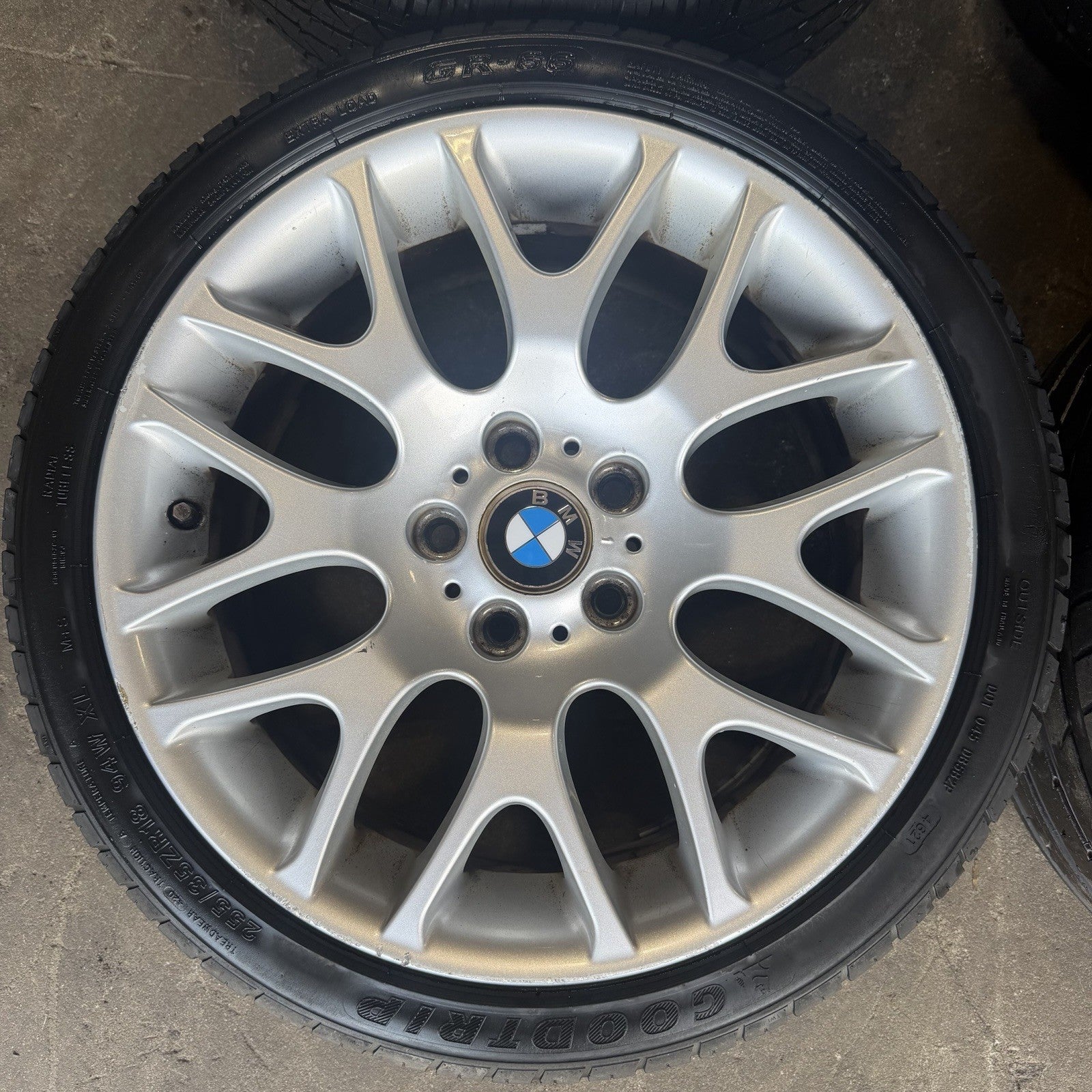 ☑️ 07-12 BMW E92 E90 E93 328i 335is Wheel Rim Tire Set Style 197 Silver BBS OEM