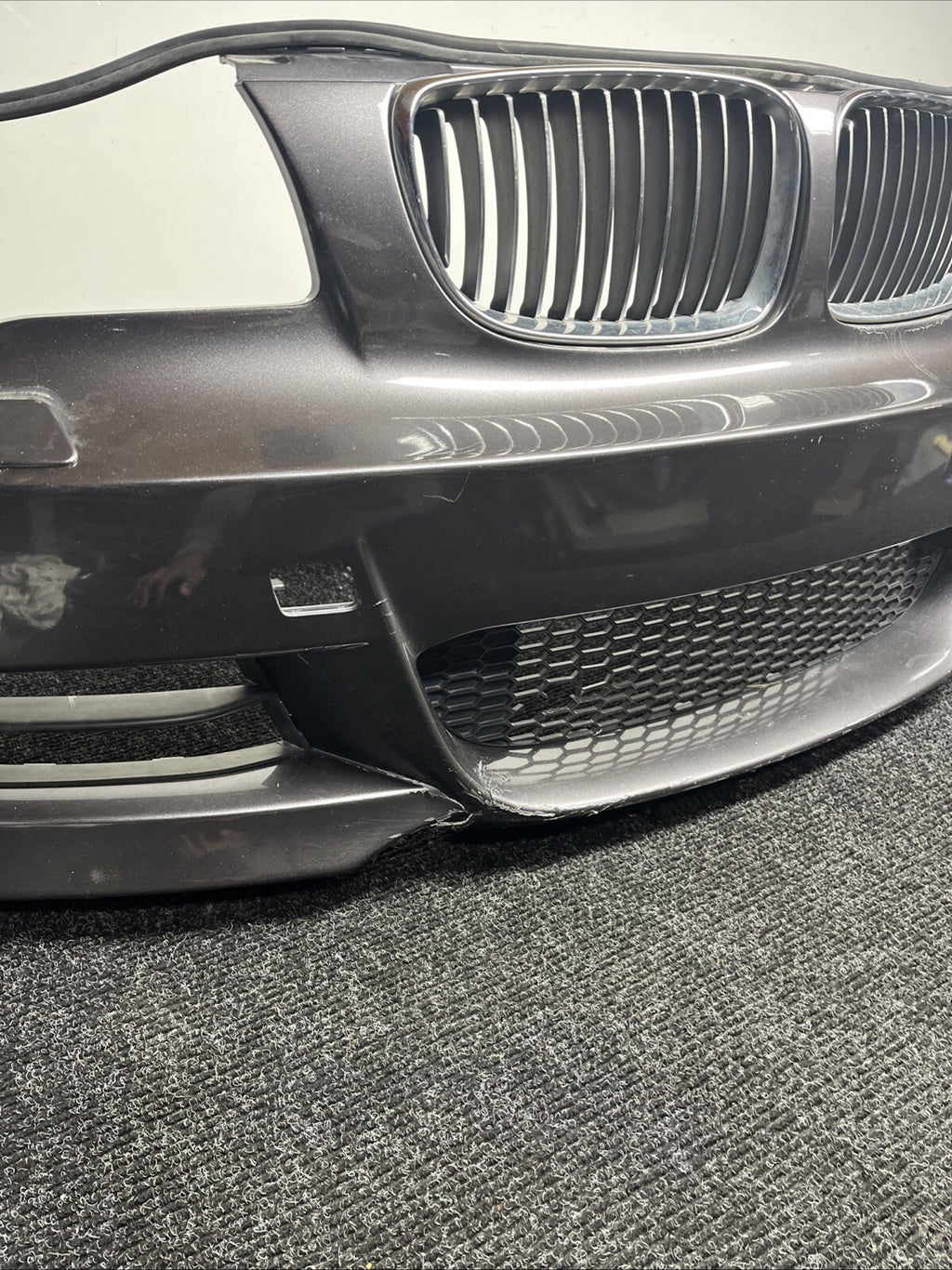 ☑️ 08-13 OEM BMW E82 E88 135 Front Bumper M Sport Sparkling Metallic A22/7 *NOTE