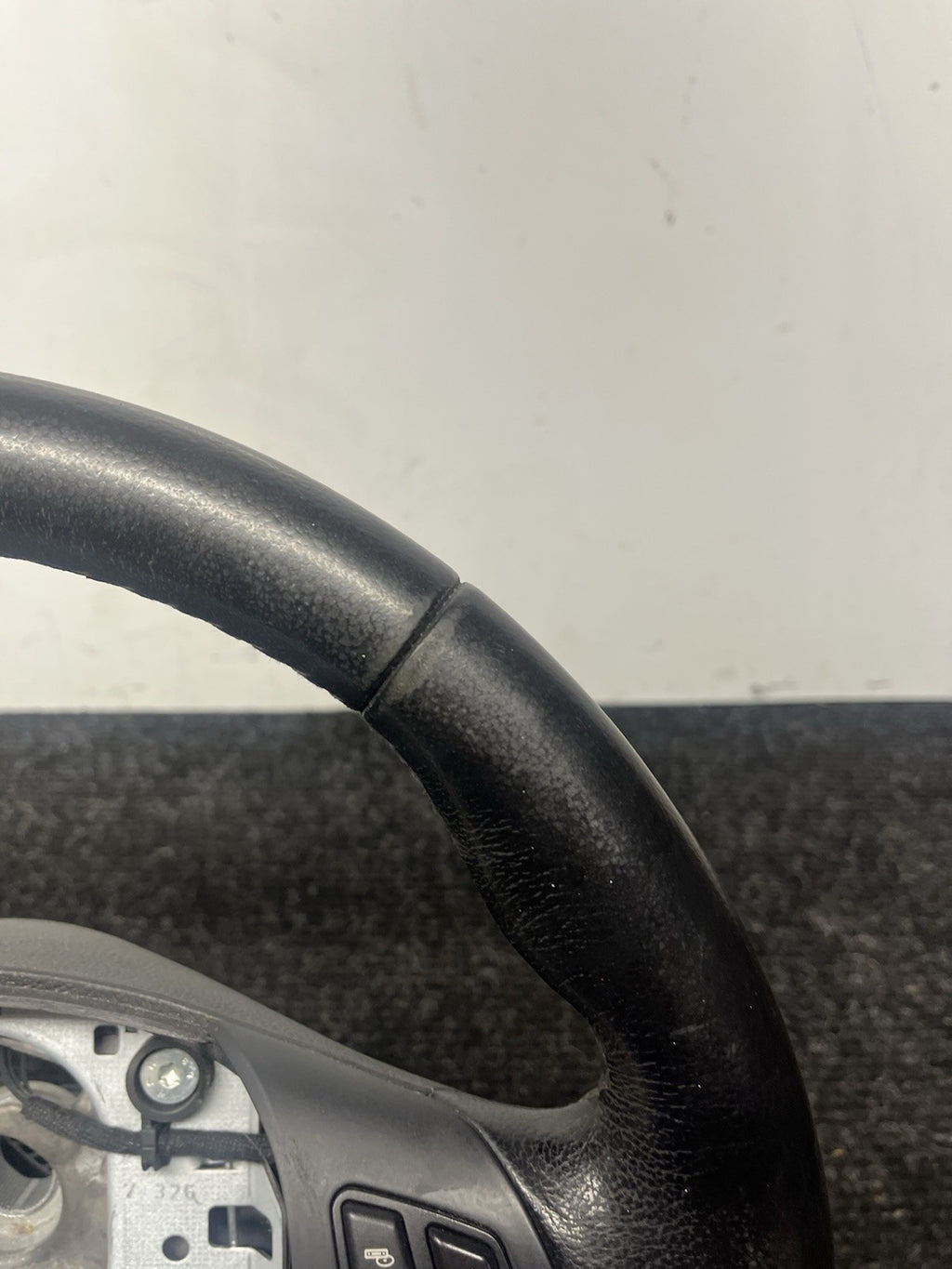☑️ 06-10 OEM BMW E92 E93 335 Sport Steering Wheel Black LEATHER Manual
