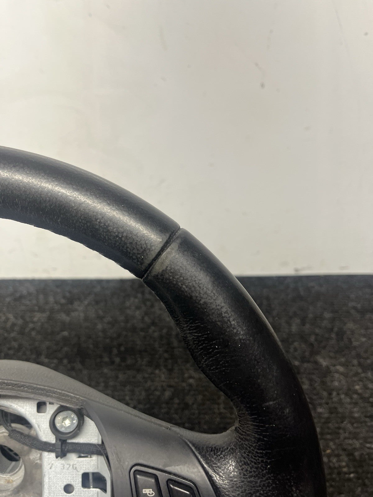 ☑️ 06-10 OEM BMW E92 E93 335 Sport Steering Wheel Black LEATHER Manual