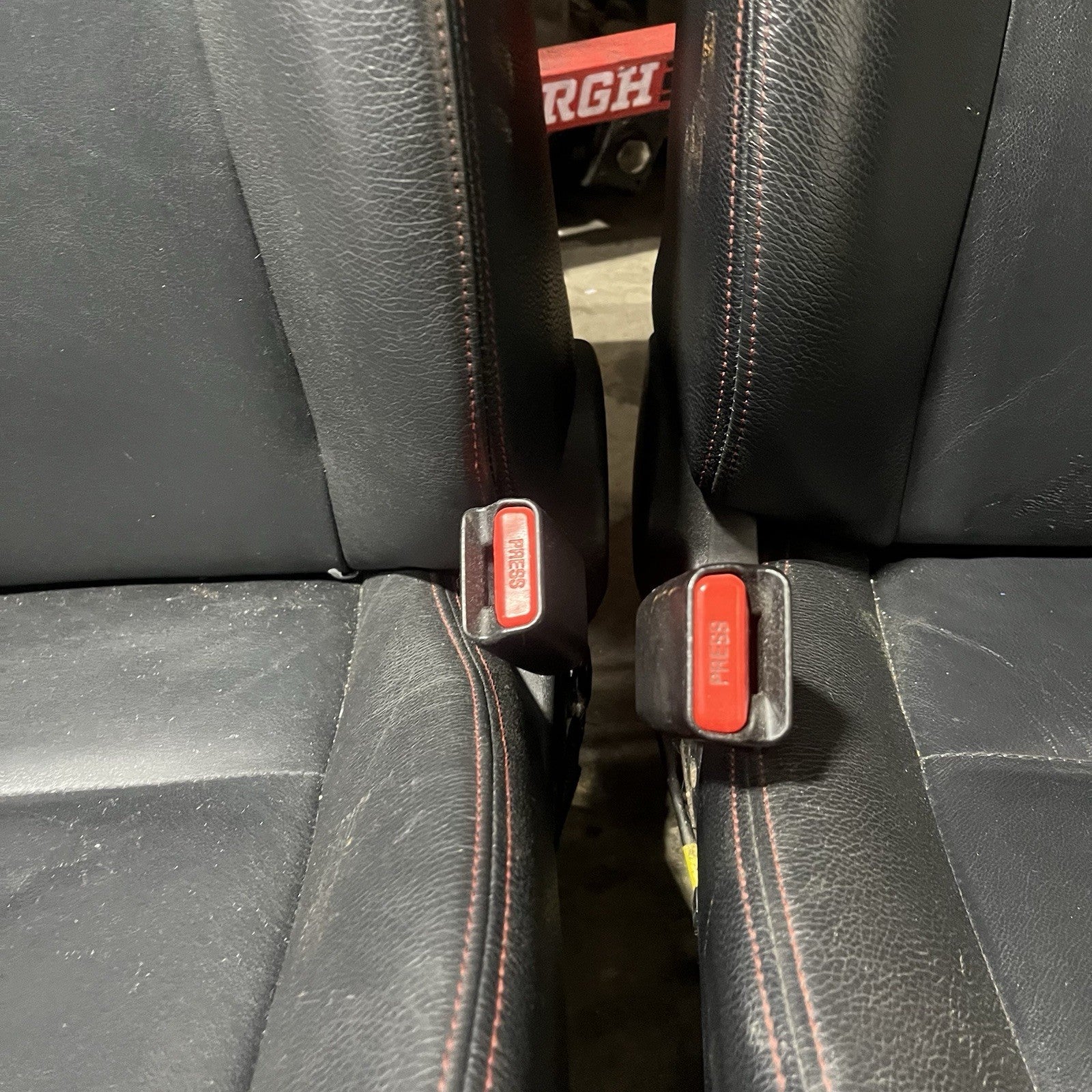 ☑️ 2008-14 SUBARU WRX STI LIMITED OEM FRONT LEATHER SEAT PAIR LEFT RIGHT FACTORY