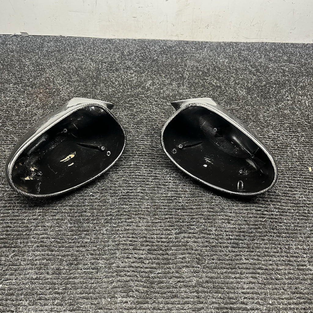 ☑️ Real Carbon Fiber Add-on Side Mirror Cover Caps for BMW M3 E46 2001-2006 NOTE