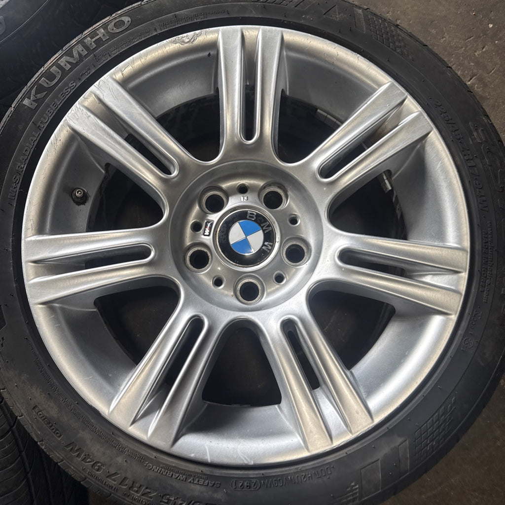 ☑️ BMW 3 Series E90 E91 E92 E93 Complete Set 4x Wheel Rim 17" M Double Spoke 194