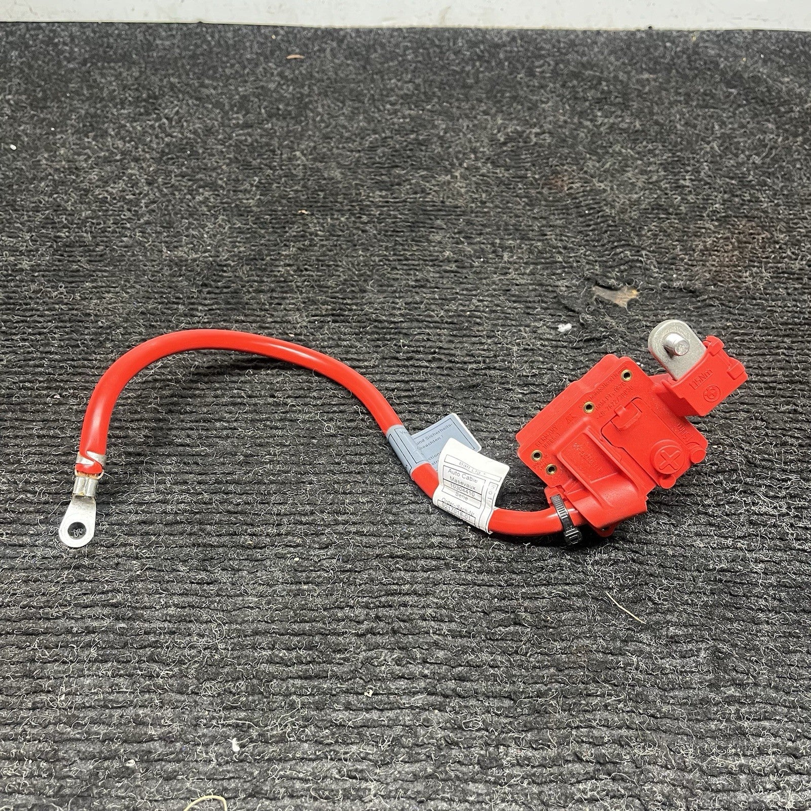 ☑️ OEM BMW E82 E88 E90 Positive Red Battery Pole Terminal Wiring Cable 6988974