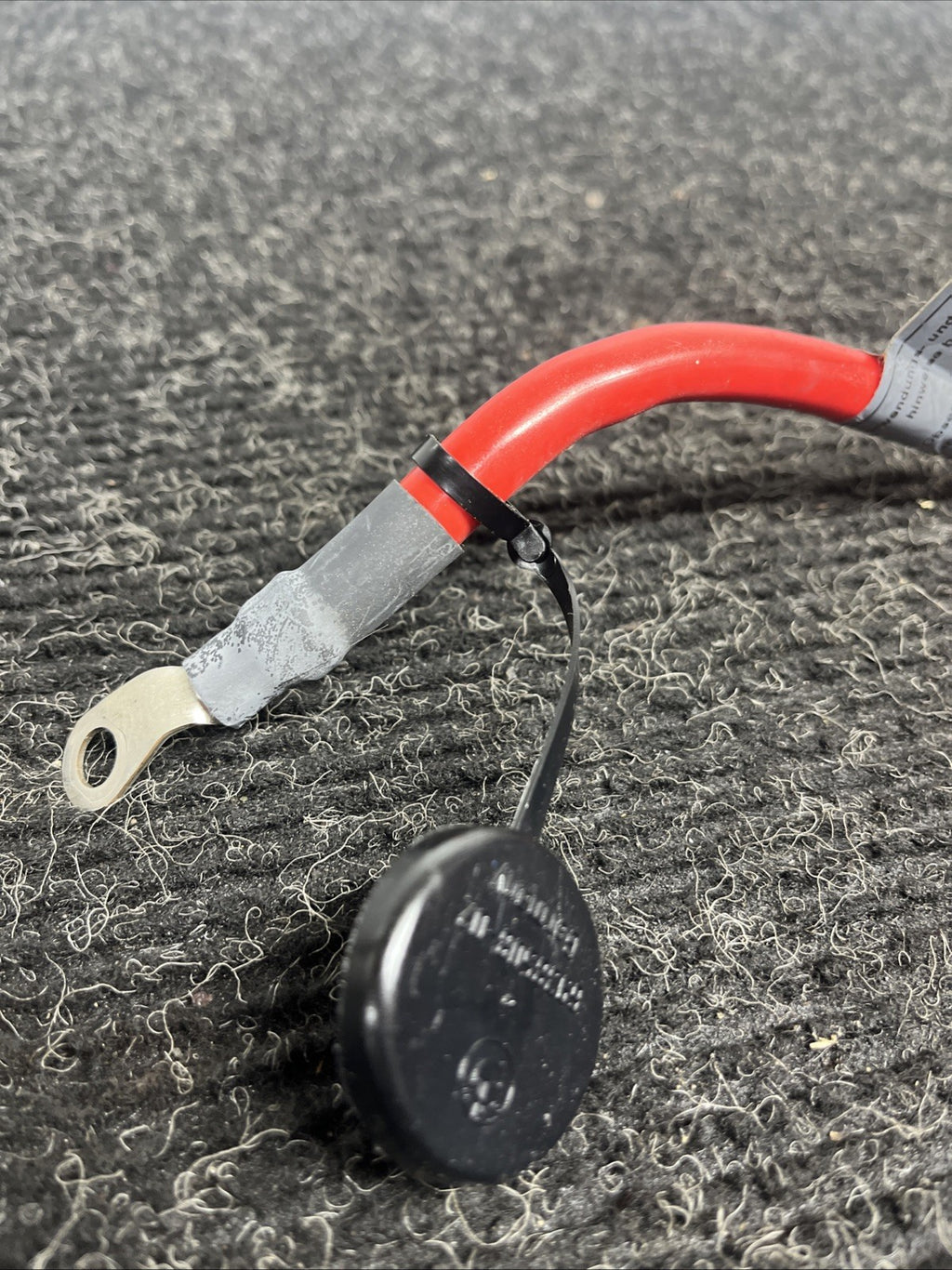 ☑️ 06-13 OEM BMW E82 E90 E92 M3 Battery Plus Pole Terminal Positive Red Cable
