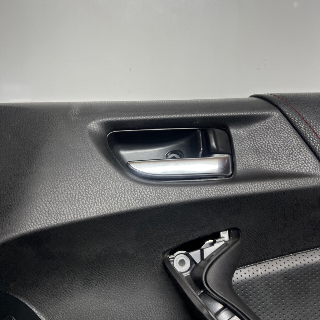 ☑️2015 SCION FRS FR-S BRZ RIGHT PASSENGER DOOR PANEL OEM LEATHER RED STITCH