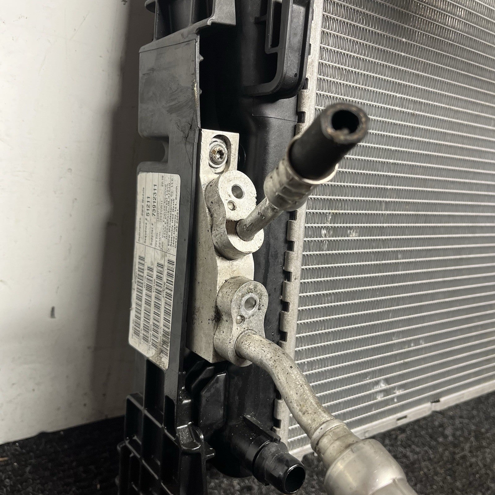 ☑️ 11-18 BMW X3 X4 F25 3.0L N55 Radiator Condenser Cooling Assembly