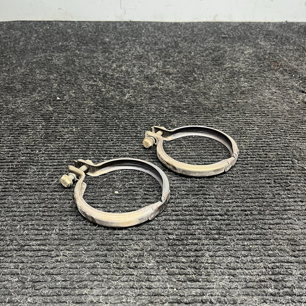 ☑️ 07-13 BMW 335xi 335i Turbo N54 N55 E90 E92 Turbo Exhaust Screw Clamp Pair OEM