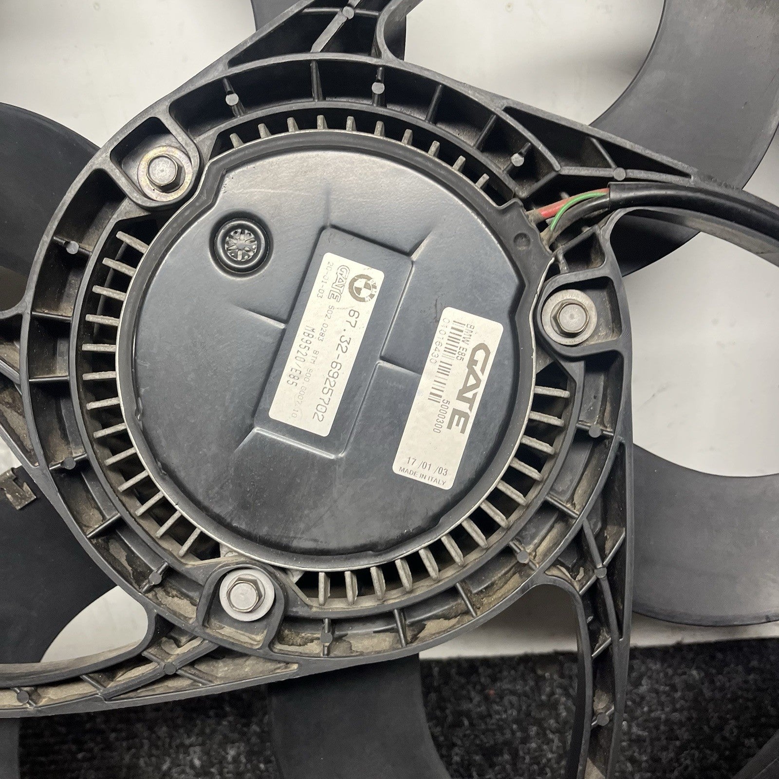 ☑️ BMW E85 Z4 3.0L M54 Engine Radiator Cooling Fan Automatic 600W OEM 113k Miles