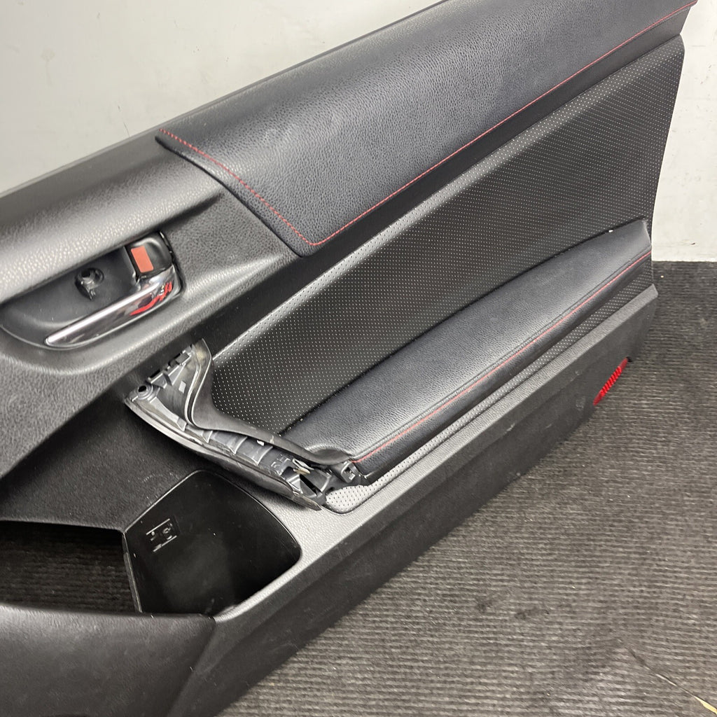 ☑️ 2013-2016 RH SCION FRS BRZ 86 OEM RED STITCHED DOOR PANELS SPEAKER ARM REST