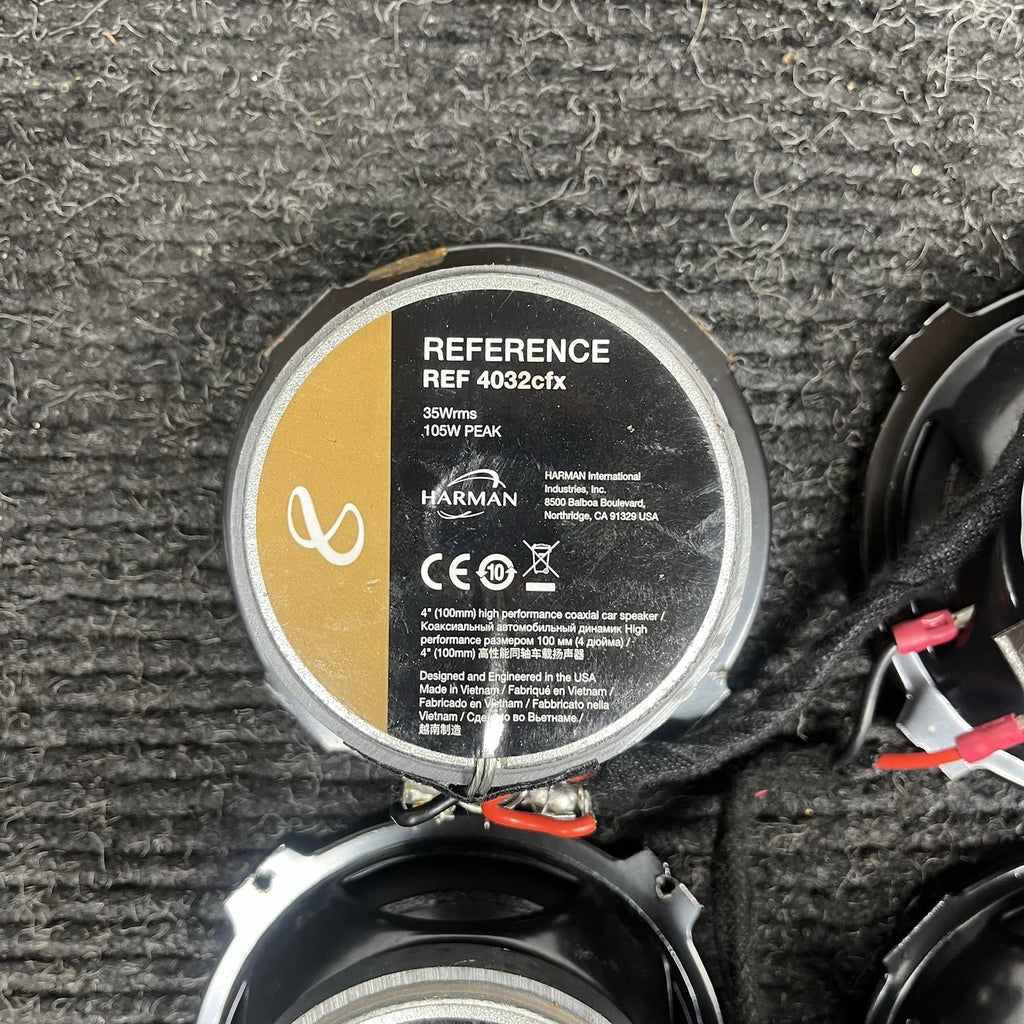 ☑️ Infinity Reference REF-4032cfx 70W RMS 4" 2-Way Car Speakers Set Of 4
