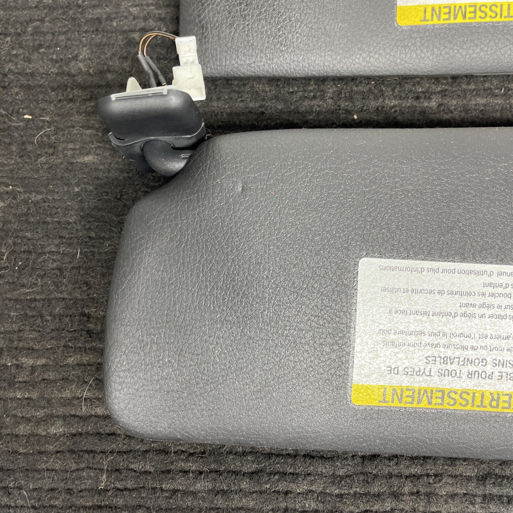 ☑️ 14-20 OEM BMW F22 228 230 M235 M2 Interior Sun Visor Leather Black Pair SET