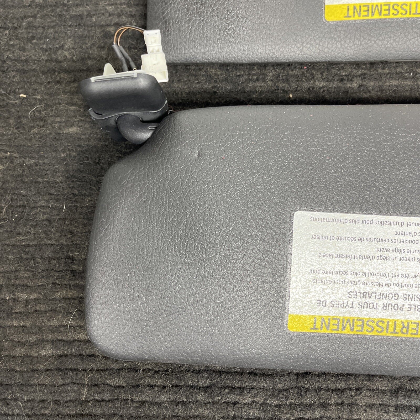 ☑️ 14-20 OEM BMW F22 228 230 M235 M2 Interior Sun Visor Leather Black Pair SET