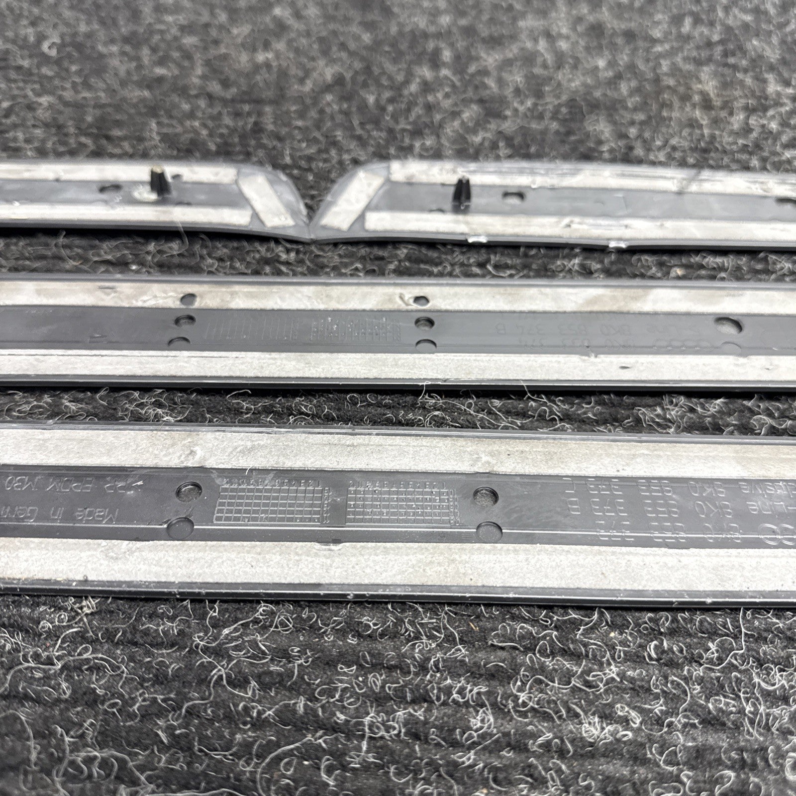 ☑️ 2012-2015 Audi A4 S-LINE Door Sill Trim Cover Emblem SET 8K0853373 8K0853374