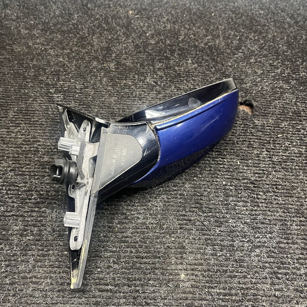 ☑️ 11-13 BMW E82 E88 OEM PASSENGER RIGHT SIDE DOOR POWER FOLD MIRROR BLUE