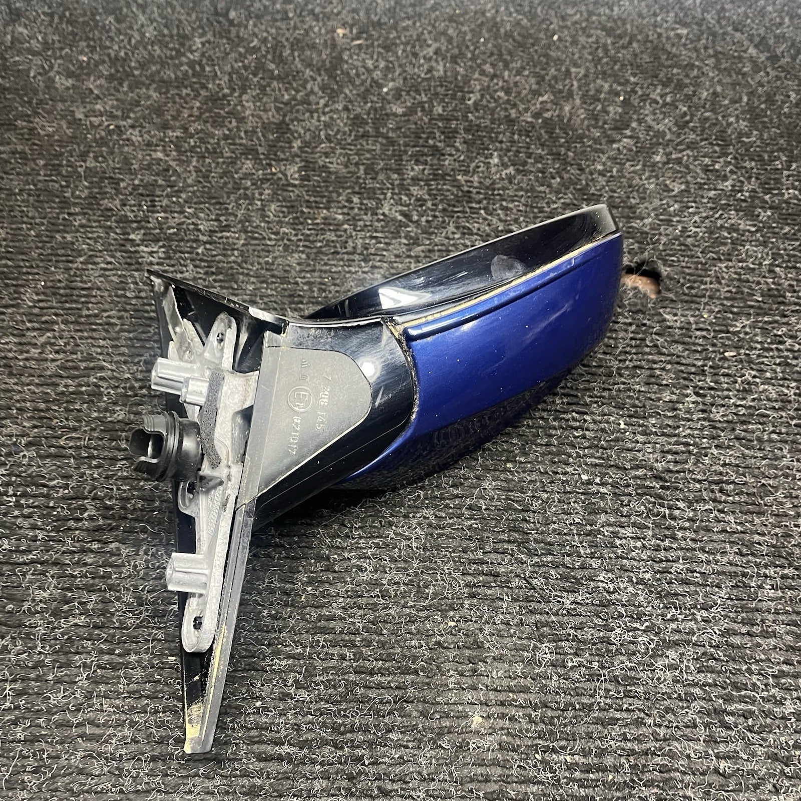 ☑️ 11-13 BMW E82 E88 OEM PASSENGER RIGHT SIDE DOOR POWER FOLD MIRROR BLUE