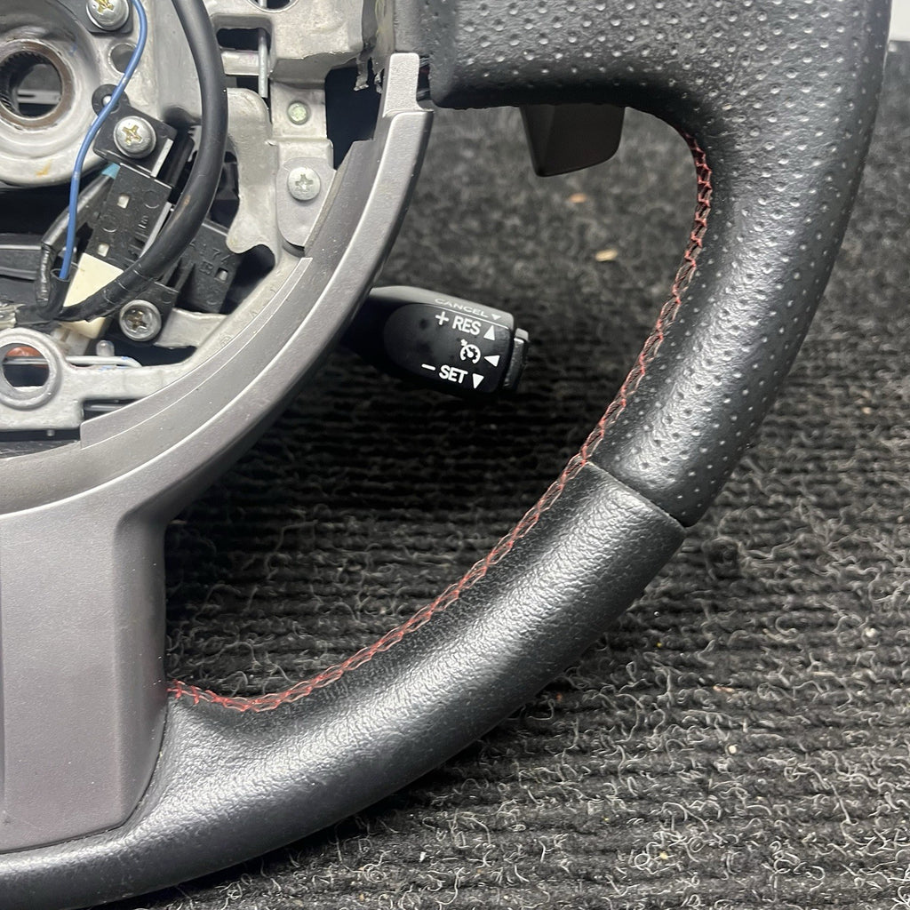 ☑️ 2013-2016 SCION FRS Subaru BRZ OEM Steering wheel Red Stitched Shift Paddles