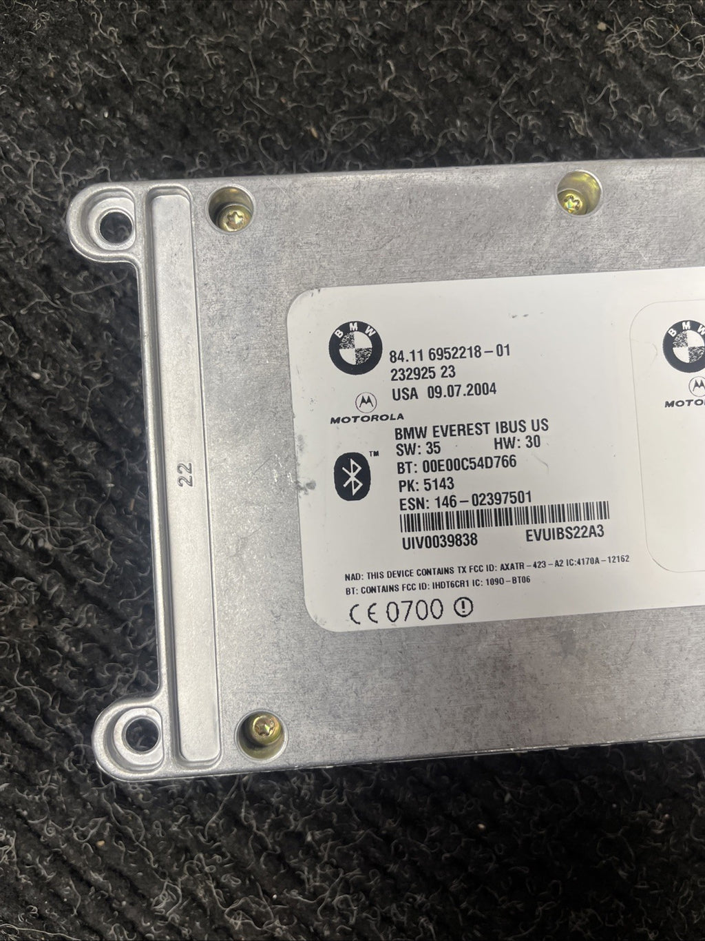☑️ OEM BMW E90 E92 E82 E60 E88 Bluetooth IBUS Telematic Control Module Unit TCU