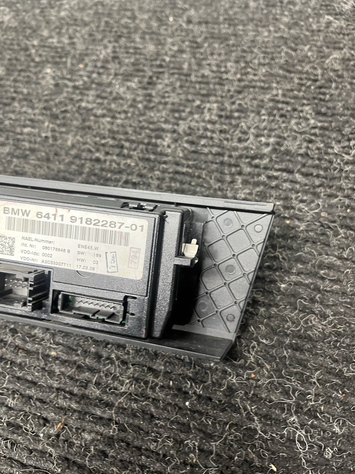 ☑️ 06-13 OEM BMW E90 E92 E93 335 AC A/C Heater Climate Control Switch Panel