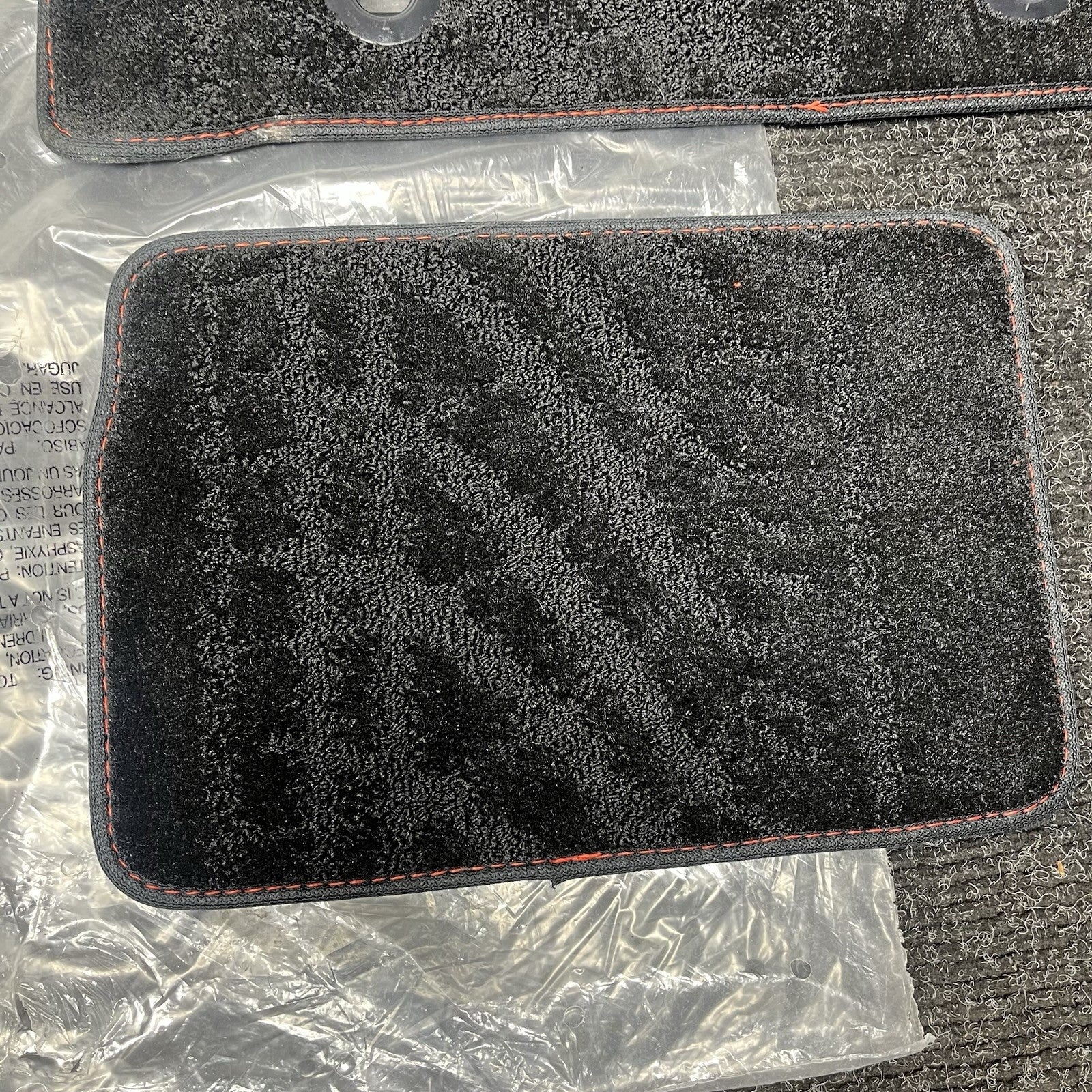 ☑️ 2022-2025 Subaru BRZ OEM Black Carpeted Floor Mats Red Stitching Brand New