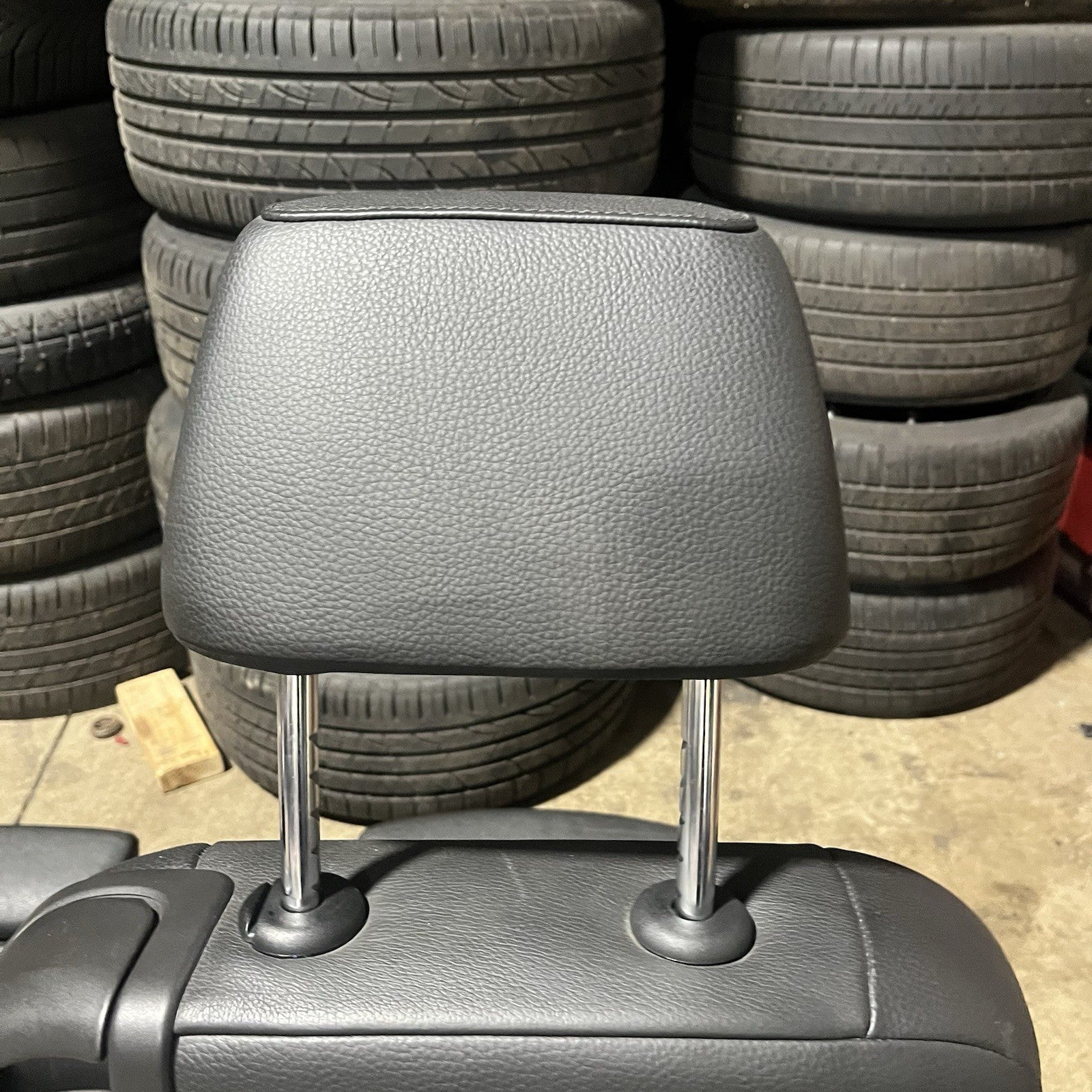 ☑️ 08-13 OEM BMW E82 128 135 Coupe Front Power Sport Seats Boston Leather Black