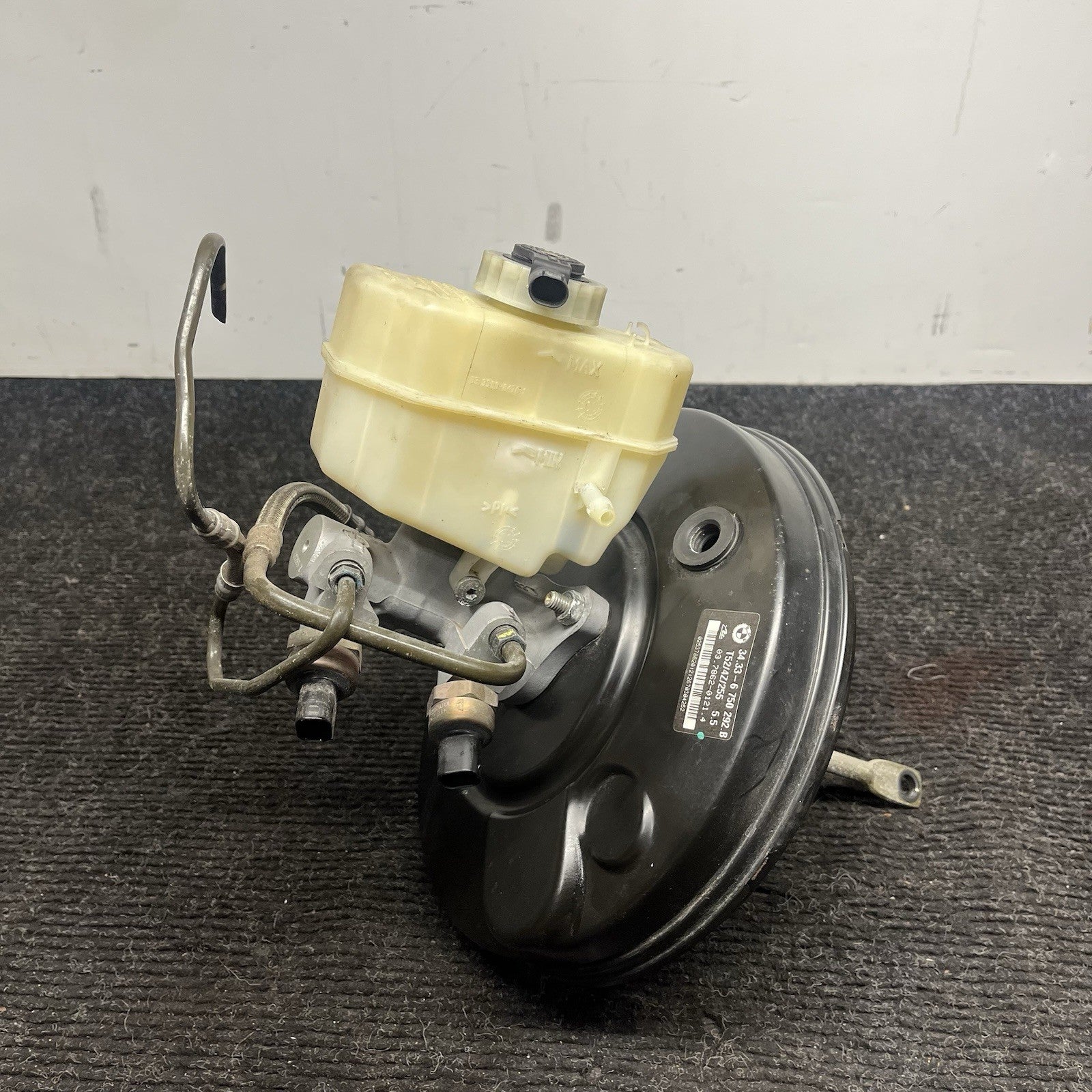 ☑️ Brake Booster SERVO Master Cylinder Reservoir Tank OEM BMW E46 325 330 01-06