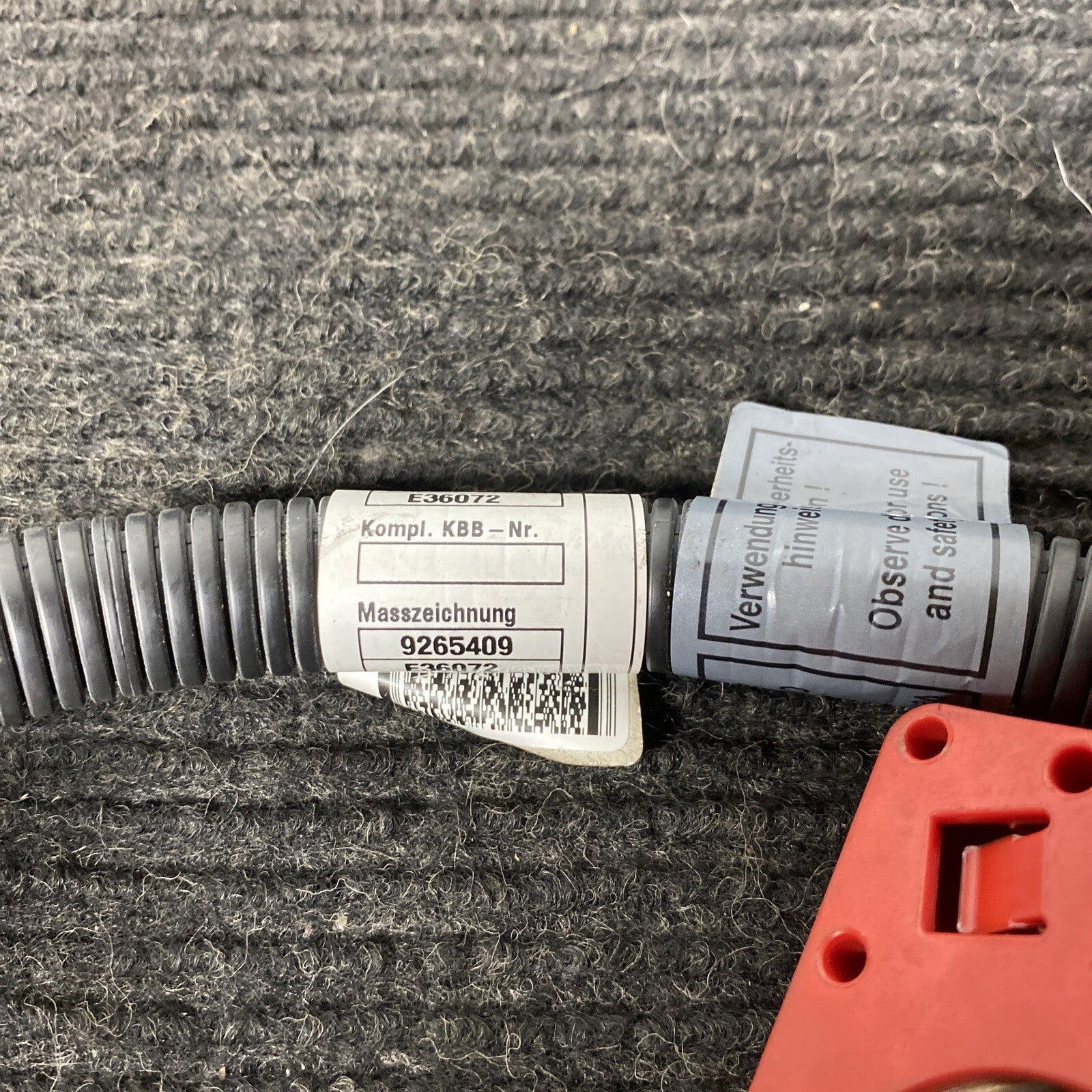 ☑️ 11-18 BMW F30 335i ACTIVE HYBRID 3 SERIES BATTERY BLOW OFF CABLE 9265410