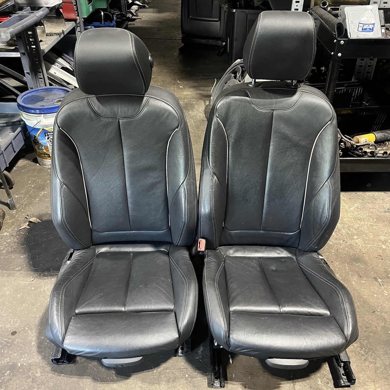 ☑️ OEM BMW F30 F36 FRONT Driver Passenger Seats Sport Heated Black Sensated Pair
