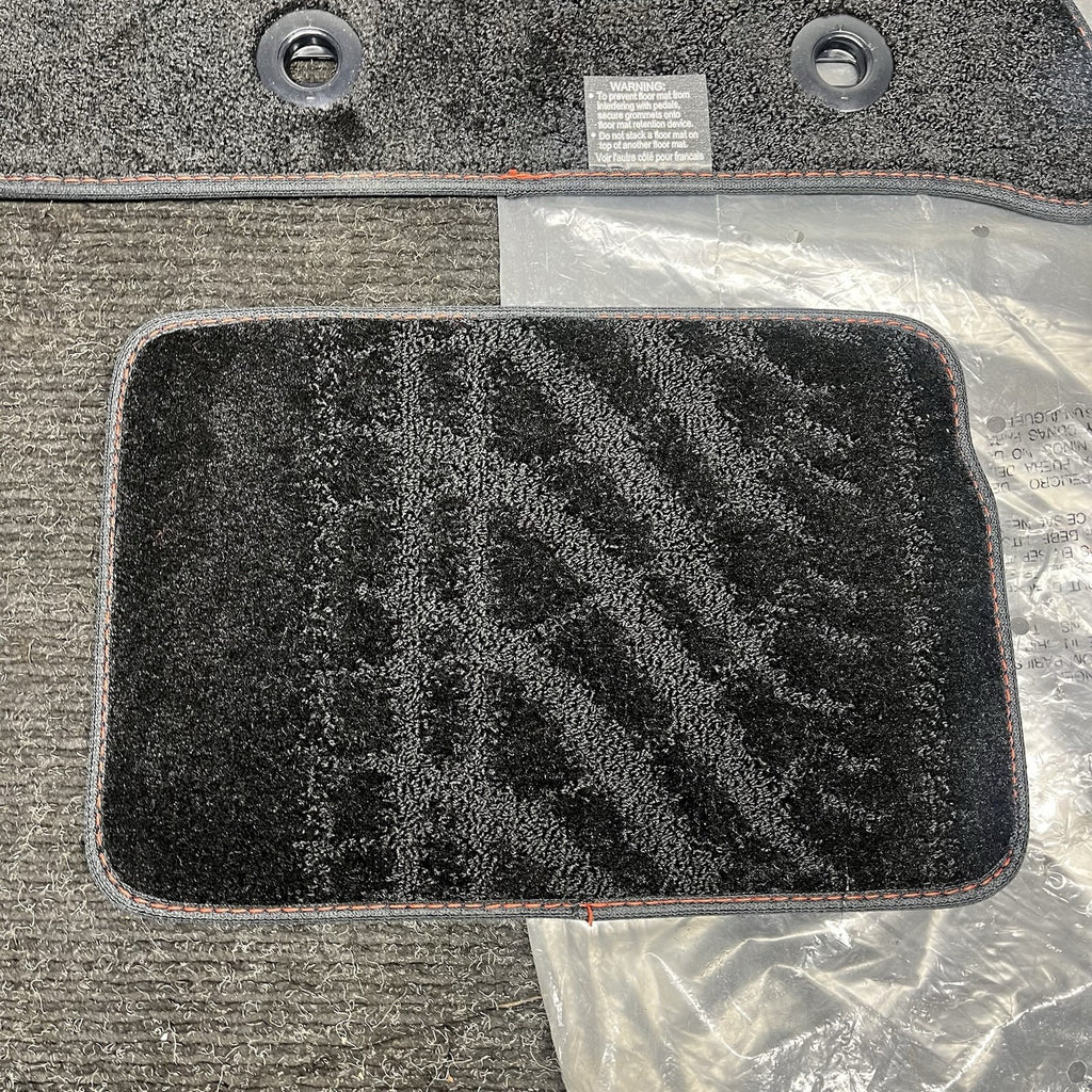 ☑️ 2022-2025 Subaru BRZ OEM Black Carpeted Floor Mats Red Stitching Brand New