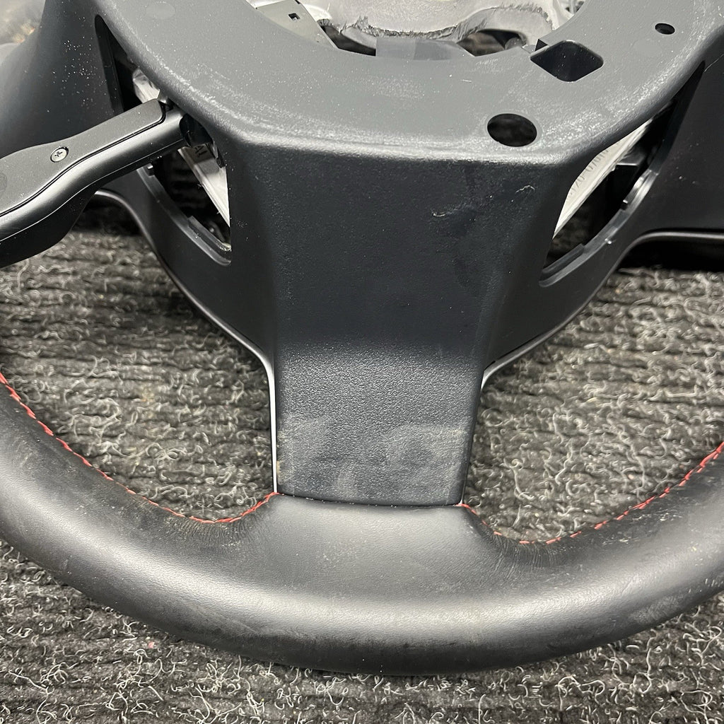 ☑️ 22-24 SUBARU BRZ STEERING WHEEL LEATHER BLACK OEM MANUAL GS131-16410
