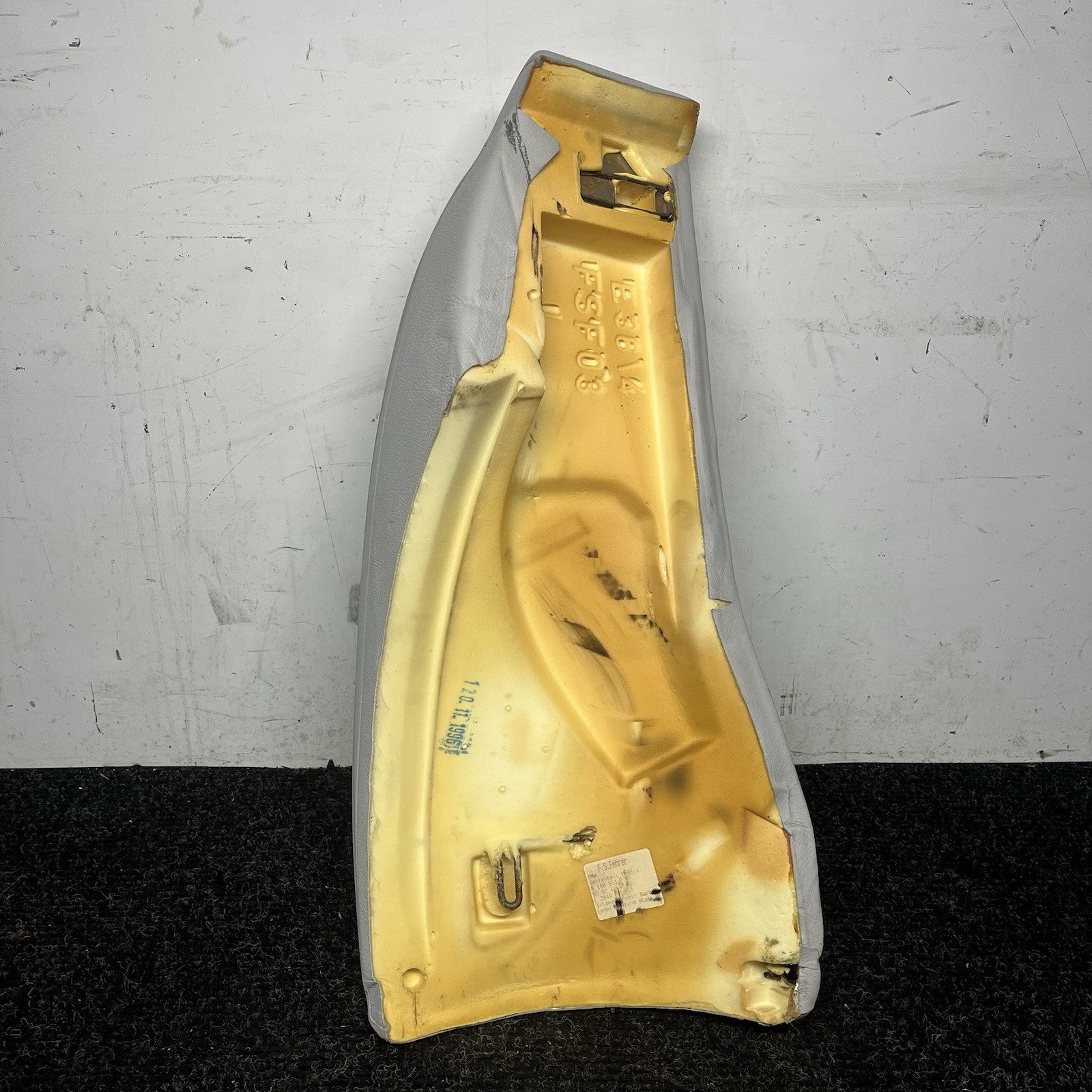 ☑️ 1995 - 1999 BMW E36 M3 328i SEDAN REAR SEAT BOLSTER DOVE GREY DRIVER