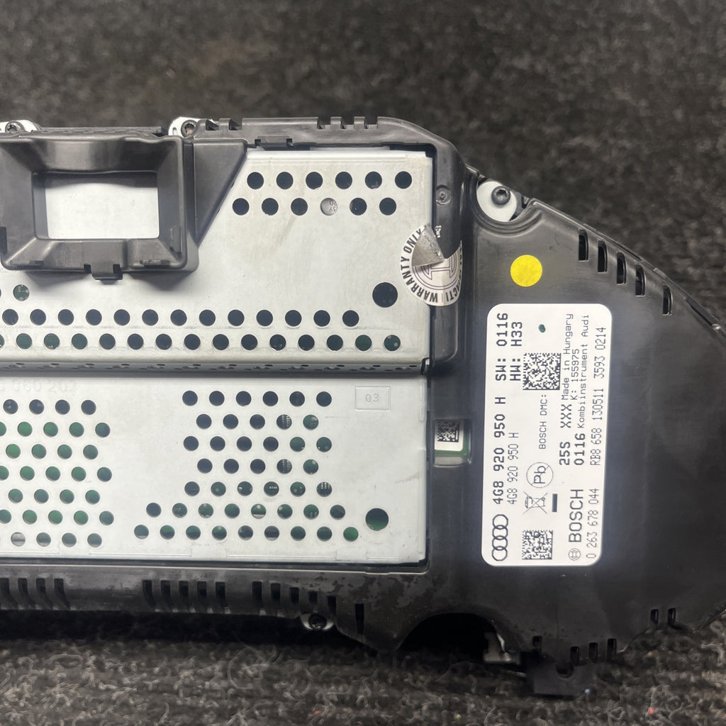 ☑️ 2013 Audi A6 Instrument Cluster Speedometer MPH Night Vision 52k Mls OEM Used