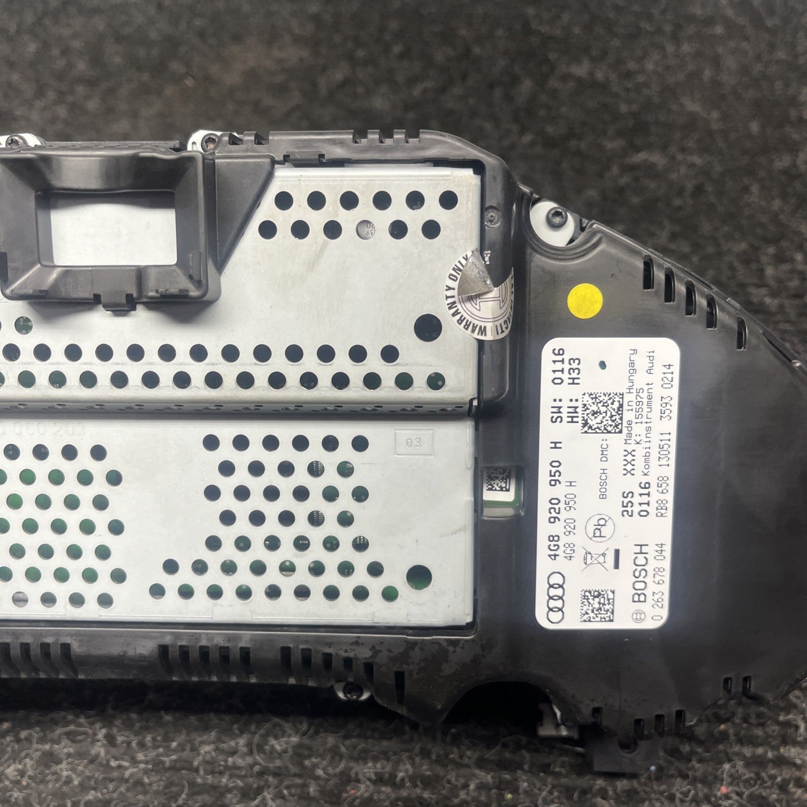 ☑️ 2013 Audi A6 Instrument Cluster Speedometer MPH Night Vision 52k Mls OEM Used