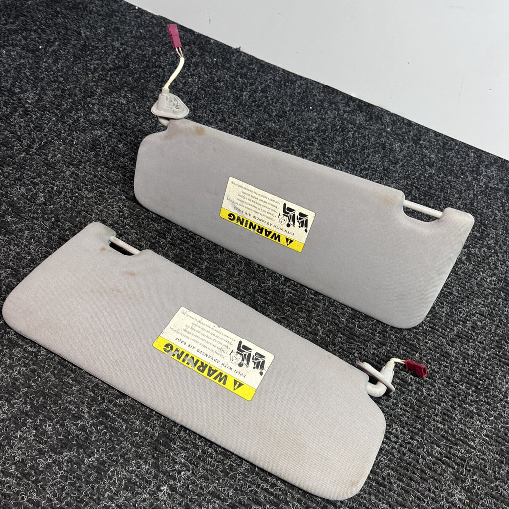 ☑️ BMW E92 328i 335i Coupe Sun Visor Set Left Right Pair Grey OEM LH RH