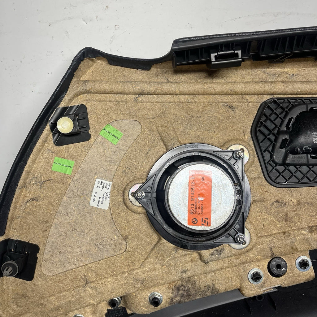 ☑️ 06-12 BMW E90 E91 OEM Driver Front Side Door Panel Cart Leather Black