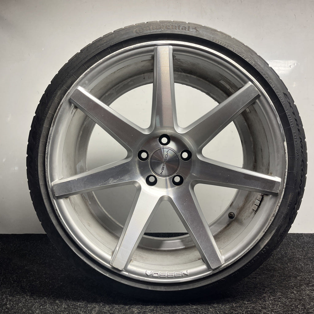 ☑️ ONE Vossen CV3 Silver Wheel W/TIRE & Cap 20x10.5 et30 5x112