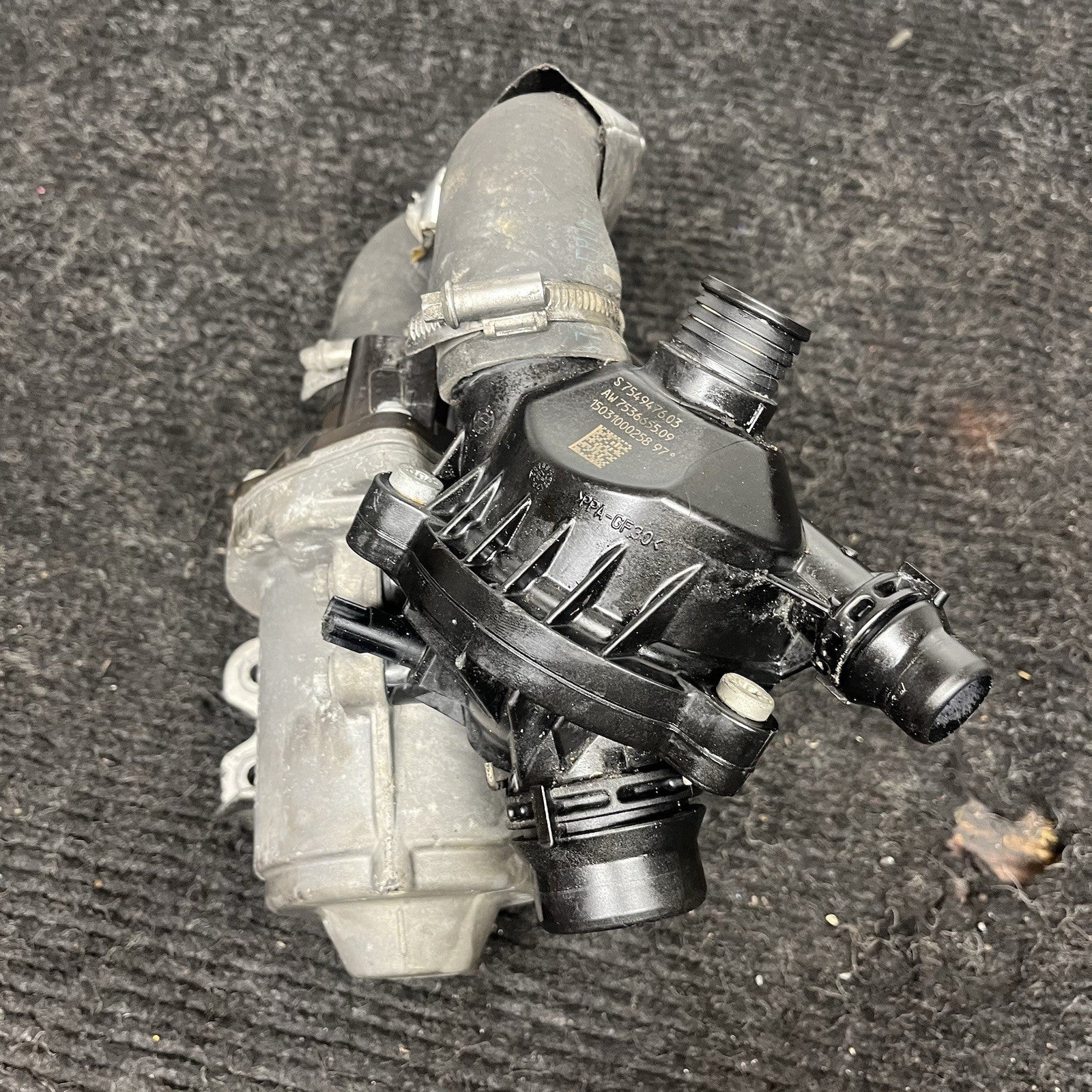 ☑️OEM BMW E82 E90 E92 F10 F13 N54 N55 Electric Water Pump W/ Thermostat 79K Mile