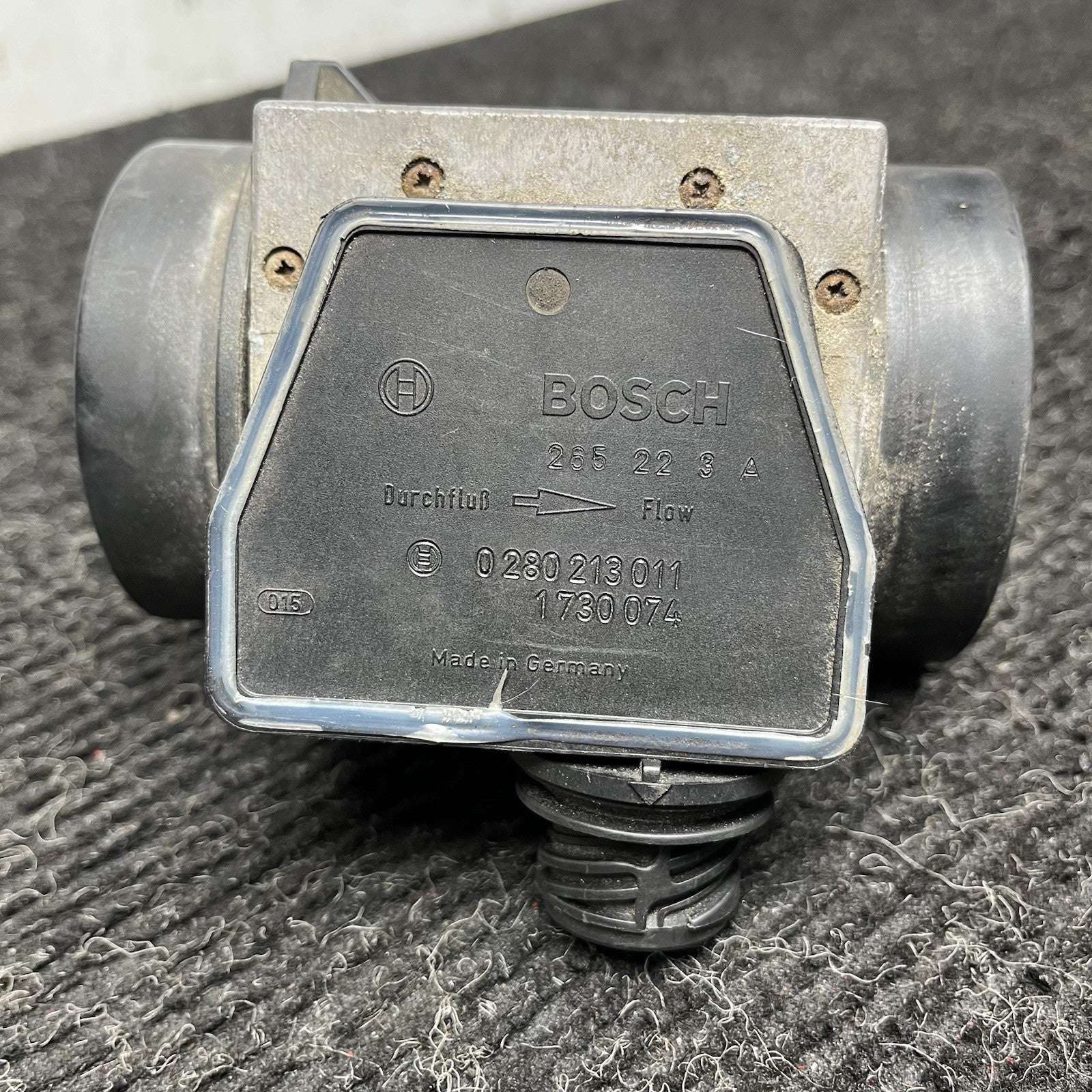☑️ BMW E36 M50NV Non Vanos MAF Mass Airflow Sensor Meter Bosch 0280213011