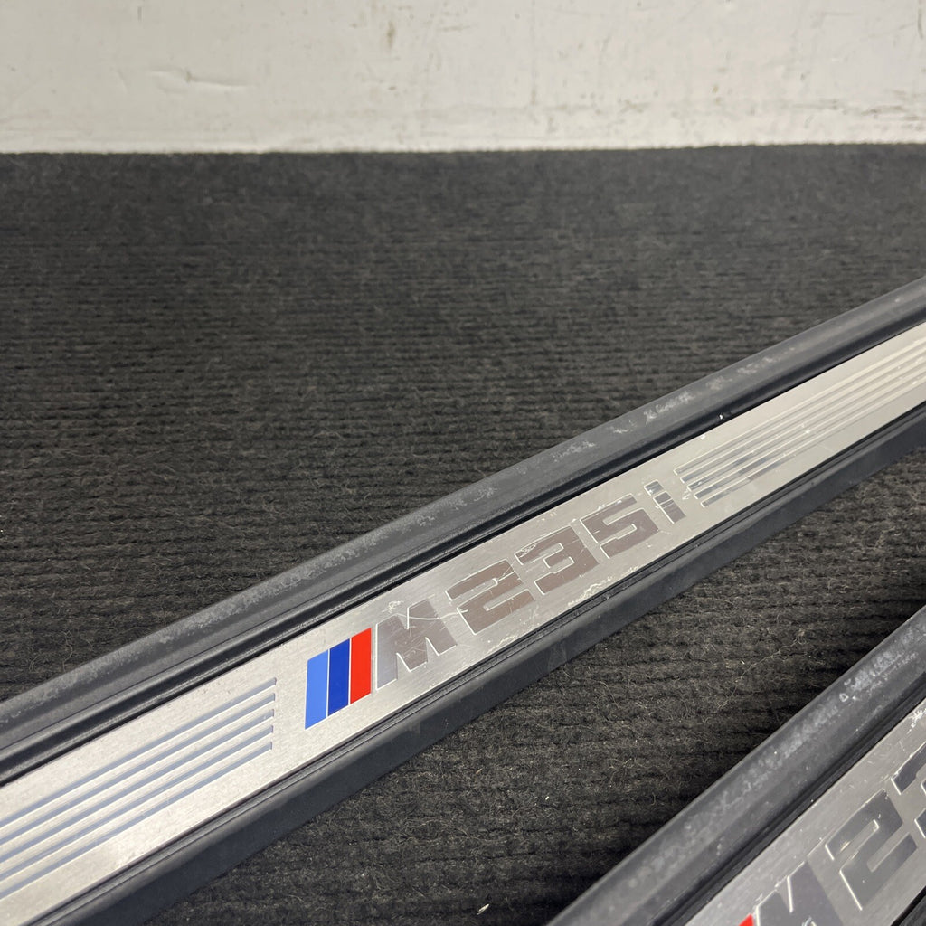 ☑️ 14-16 OEM BMW F22 M235 Pair Door Sills M SPORT Scuff Plate Trim SET NOTE*