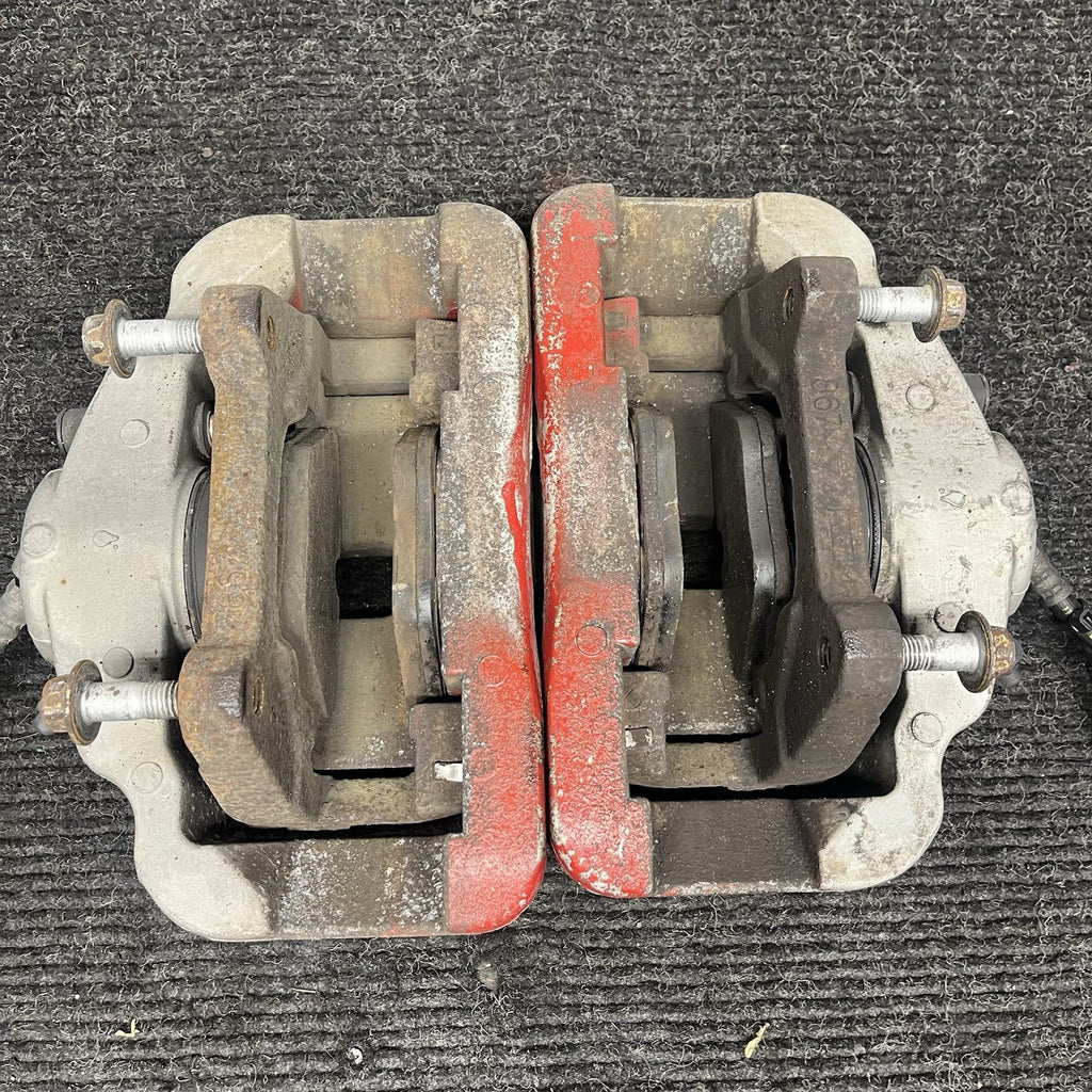 ☑️ 06-11 E90 E91 E92 E93 E84 335 Z4 BMW 335i Front Brake Caliper Set OEM