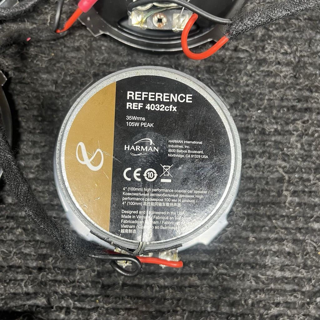 ☑️ Infinity Reference REF-4032cfx 70W RMS 4" 2-Way Car Speakers Set Of 4