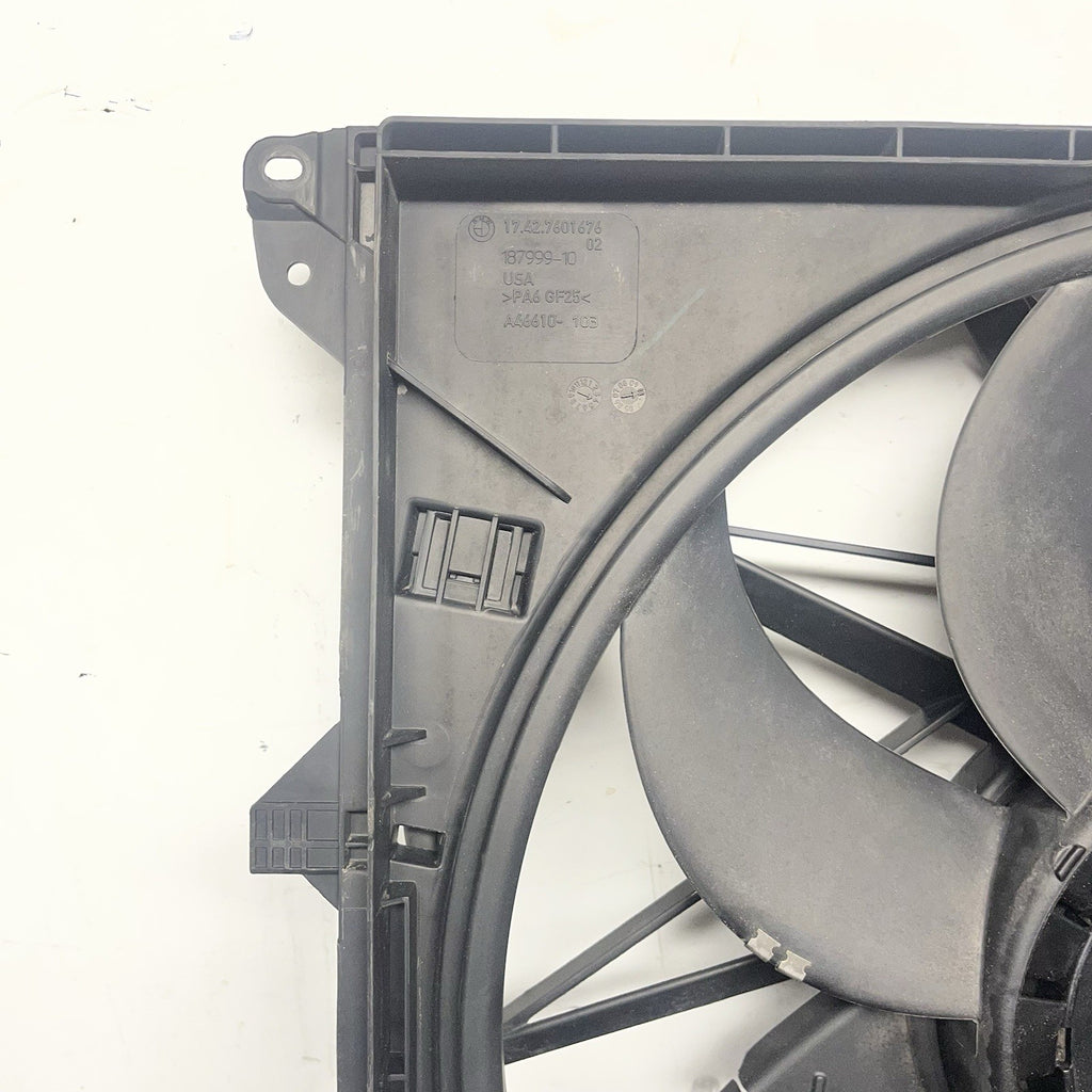 ☑️ 2011-2014 BMW F25 X3 XDRIVE35I N55 ENGINE RADIATOR COOLING FAN ASSEMBLY OEM